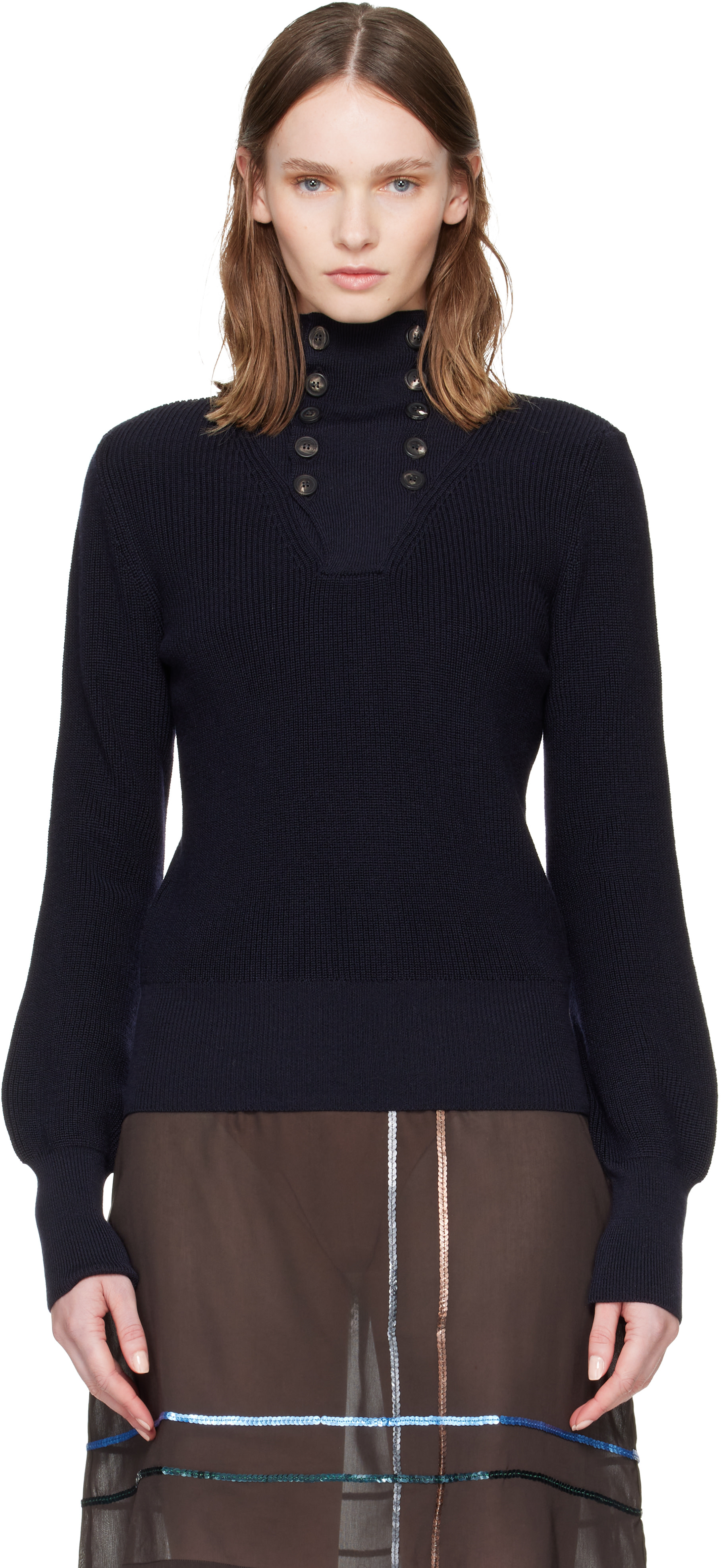 Paloma Wool - Pull Milon bleu marine