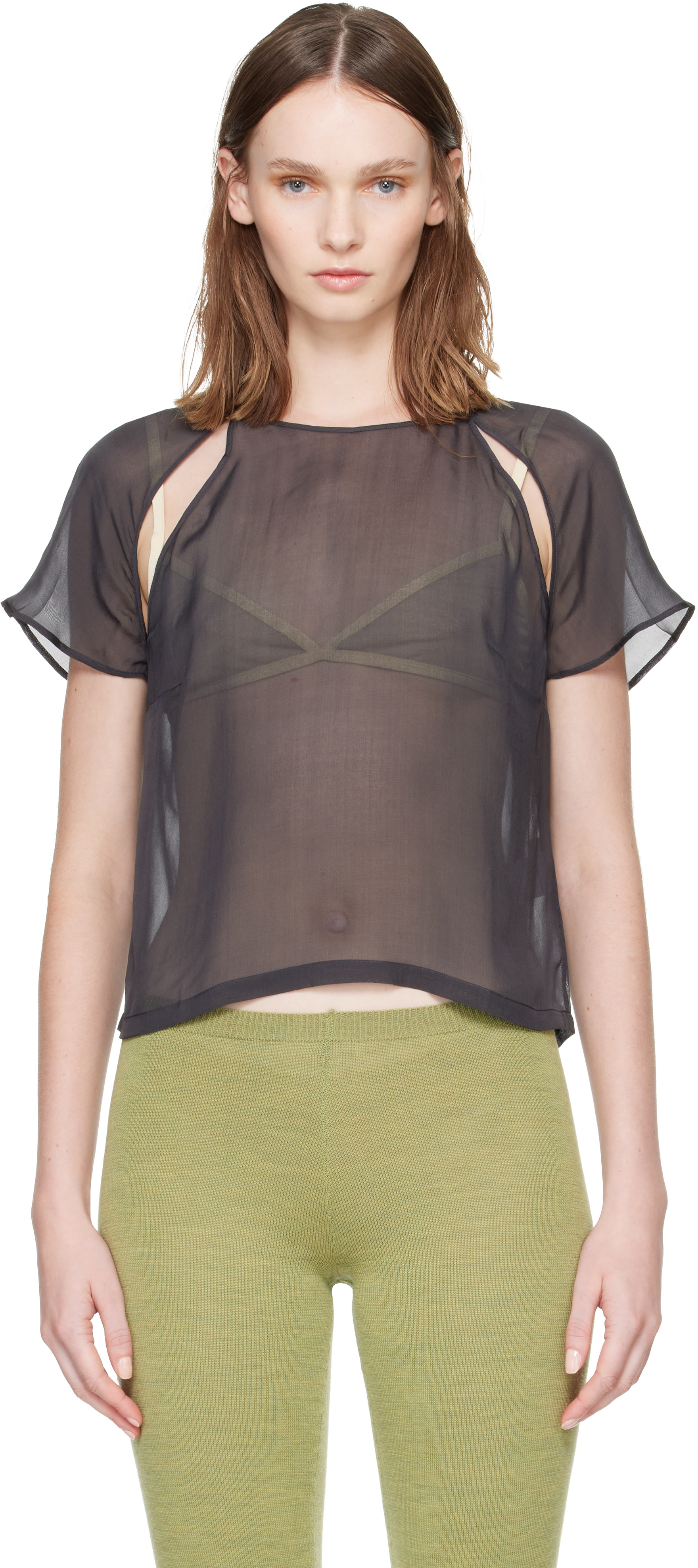 Paloma Wool: Gray Lira Blouse | SSENSE