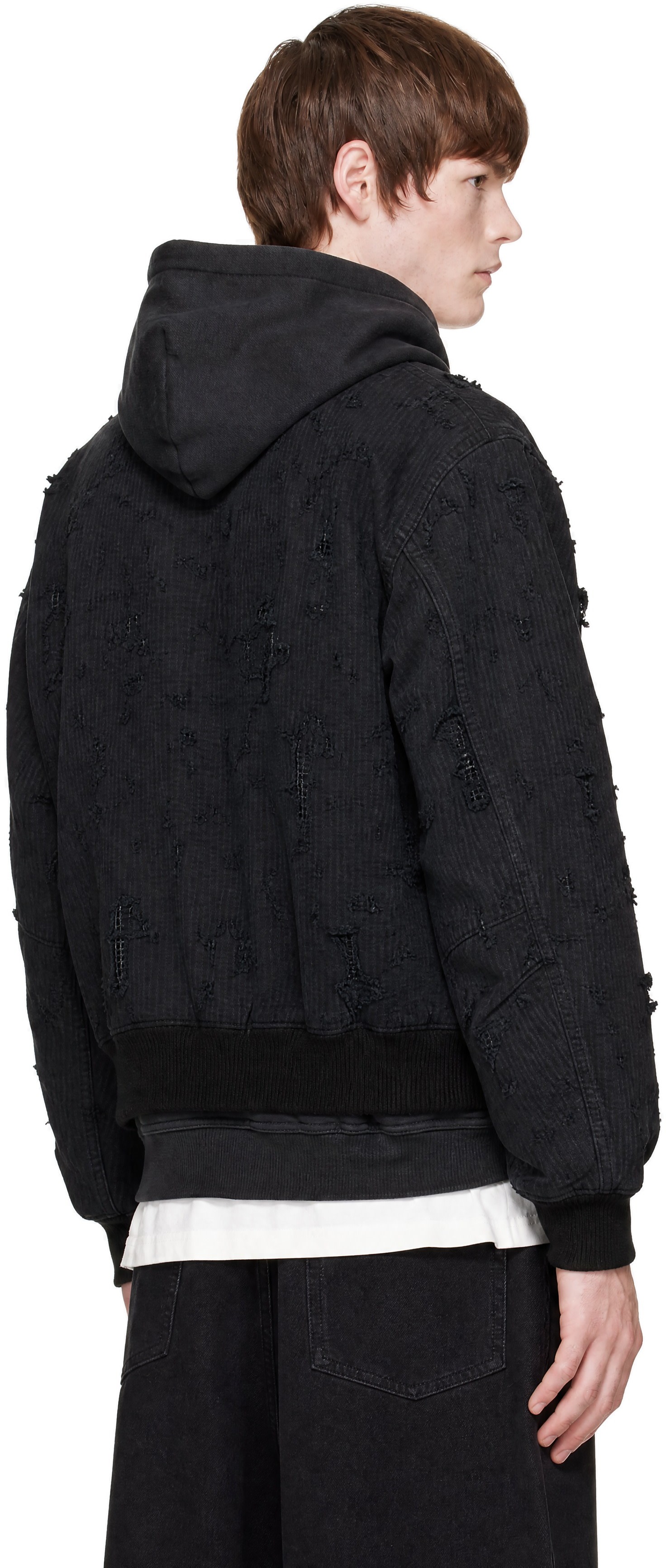 Represent - Blouson 'Anarchy' noir en denim