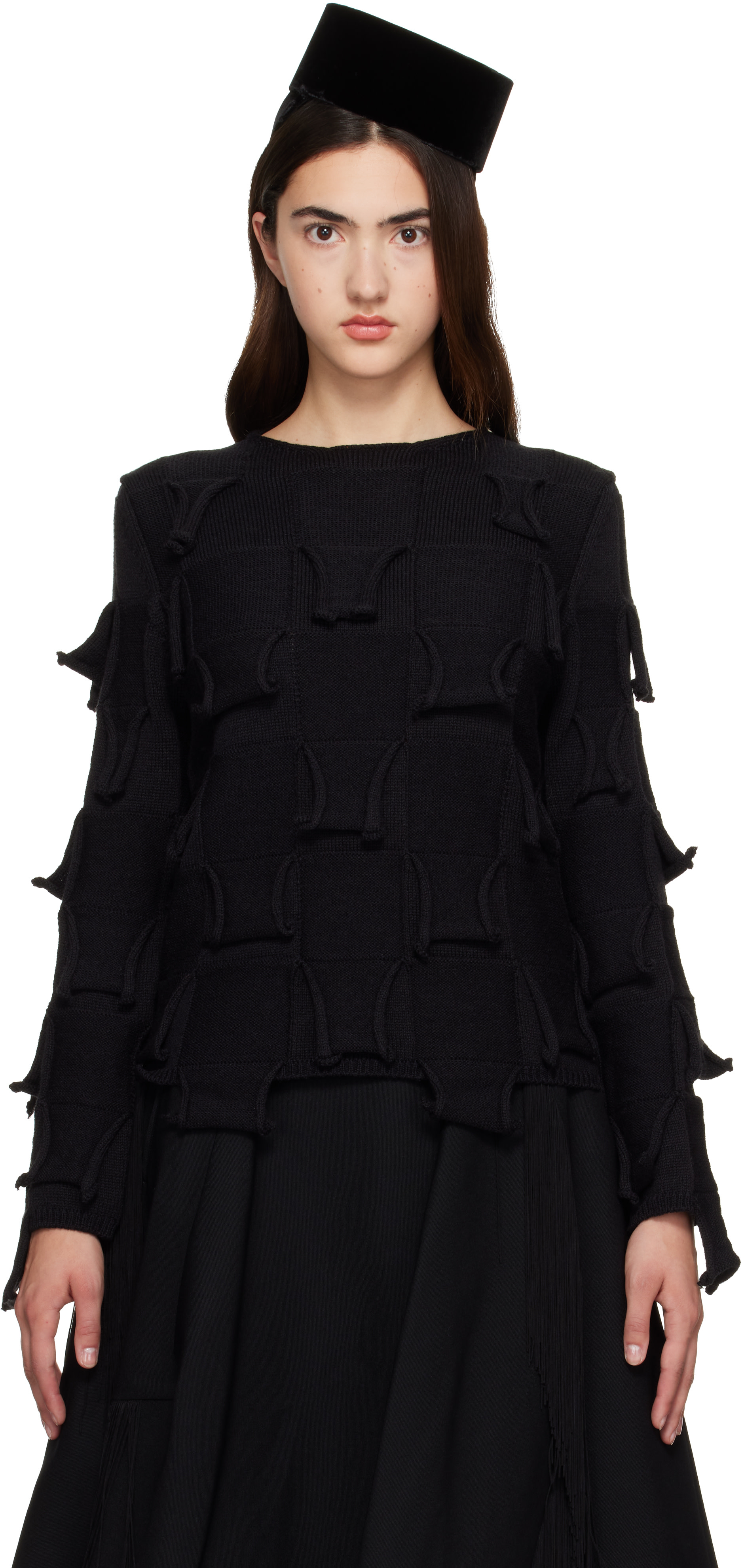 Comme des Garçons Comme des Garçons - Pull noir en laine