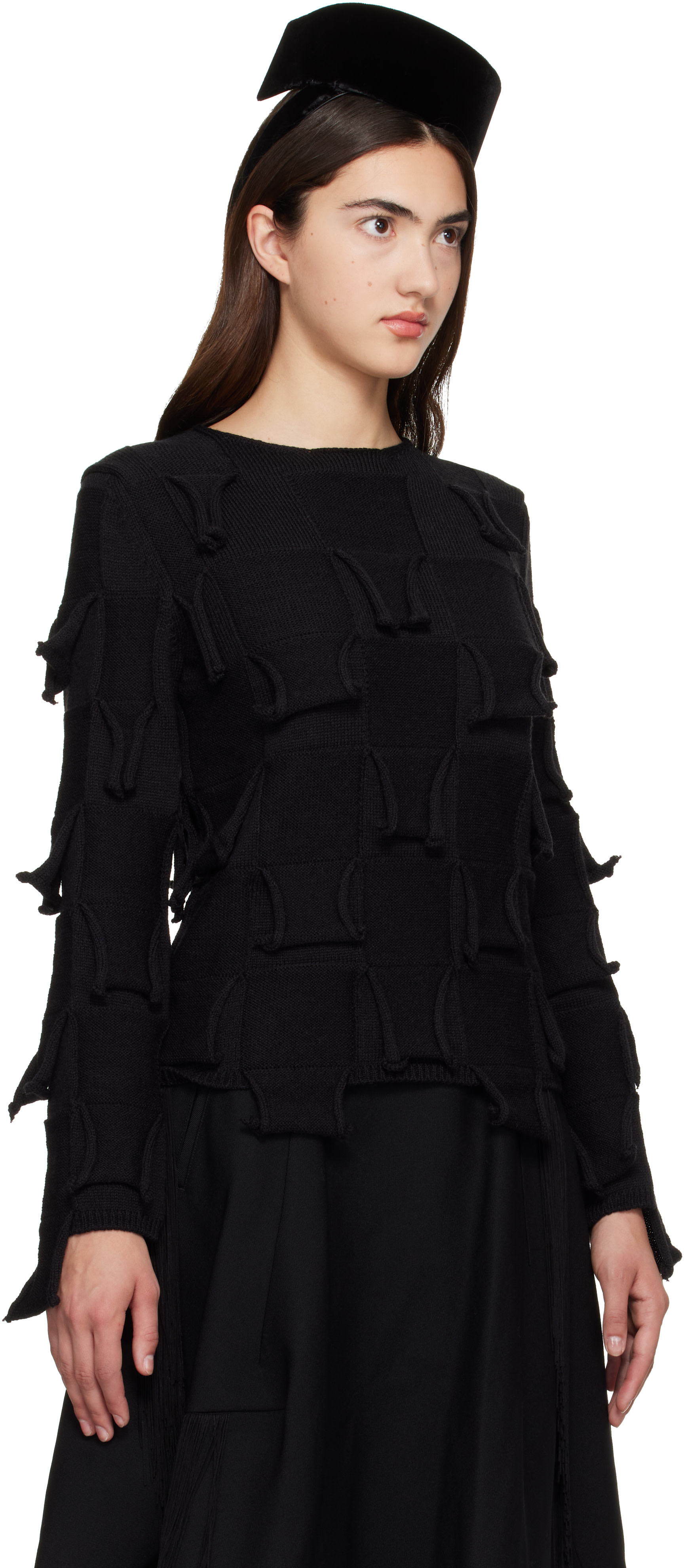 Comme des Garçons Comme des Garçons - Pull noir en laine
