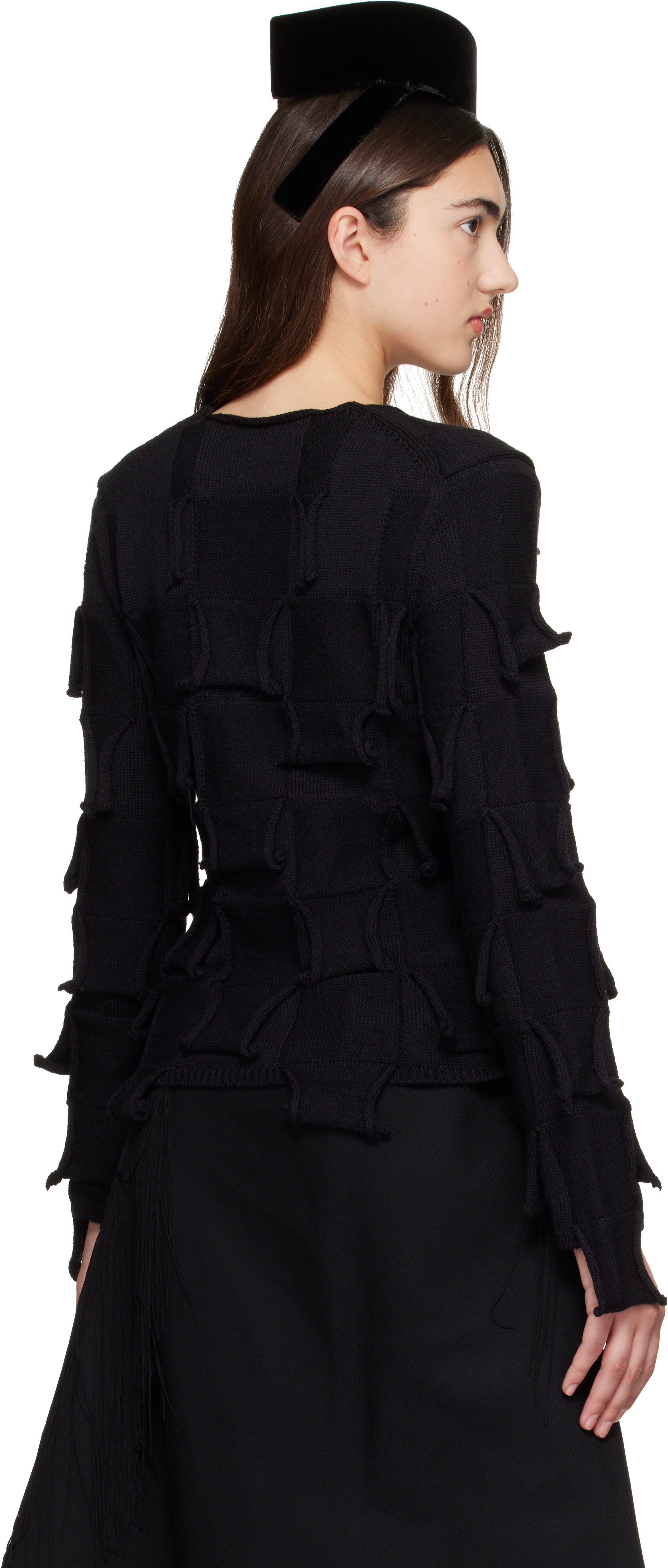 Comme des Garçons Comme des Garçons - Pull noir en laine