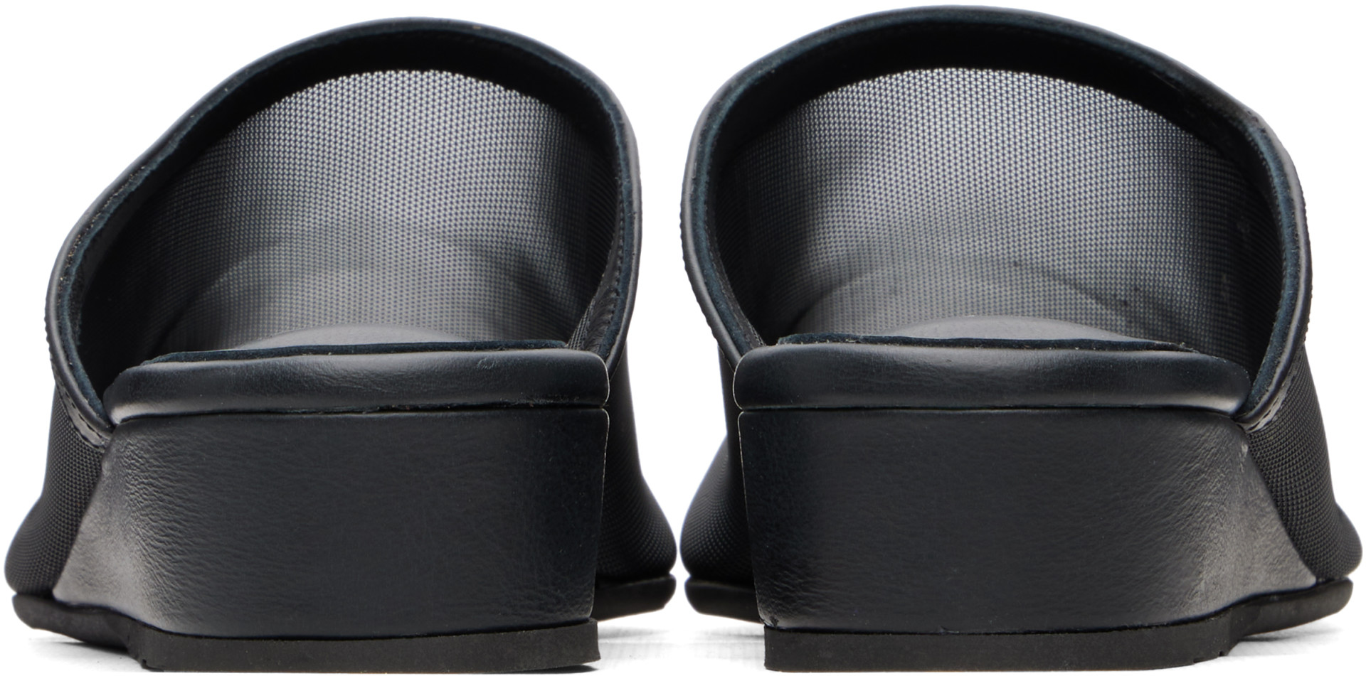 Ancient Greek Sandals - Mules à talon compensé noires