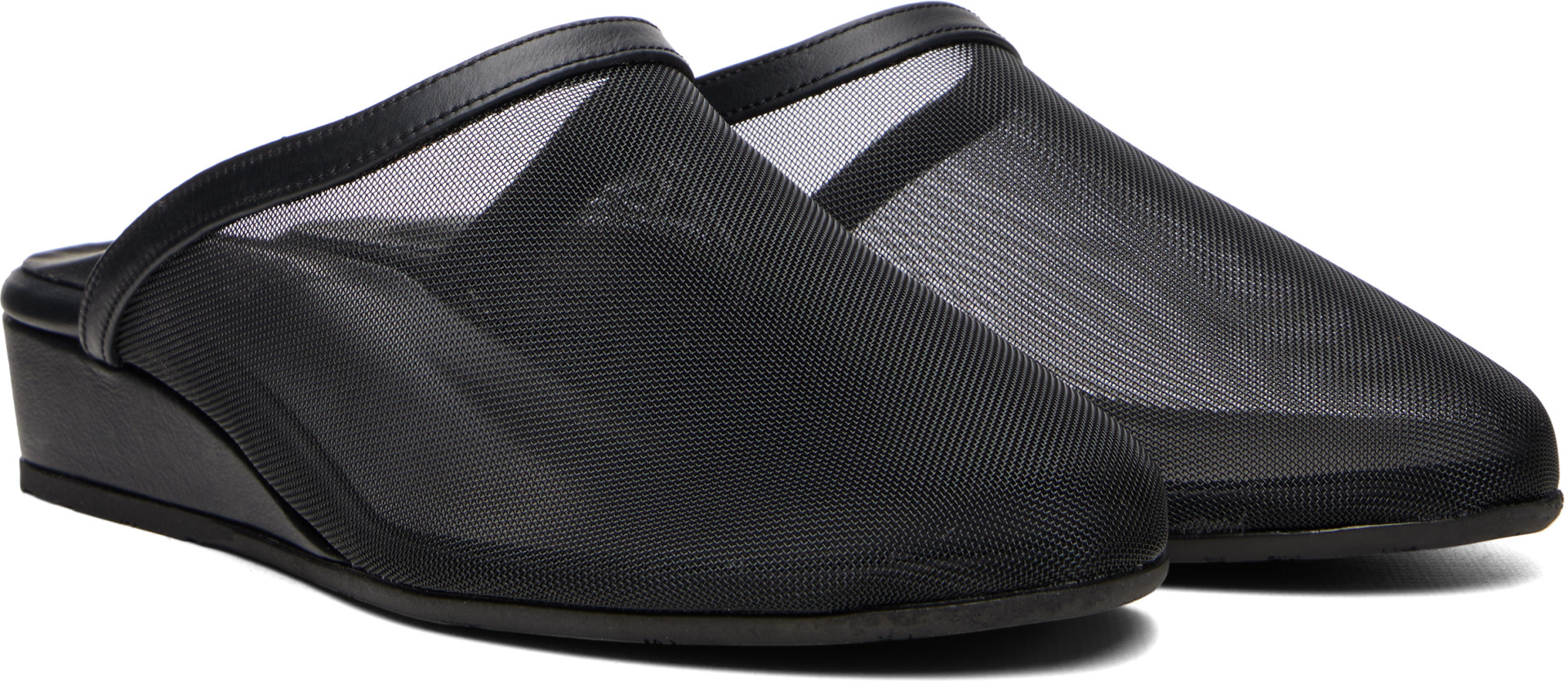 Ancient Greek Sandals - Mules à talon compensé noires