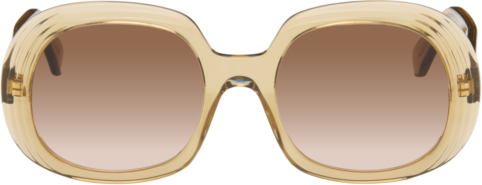 LOEWE - Lunettes de soleil vertes à anagrammes