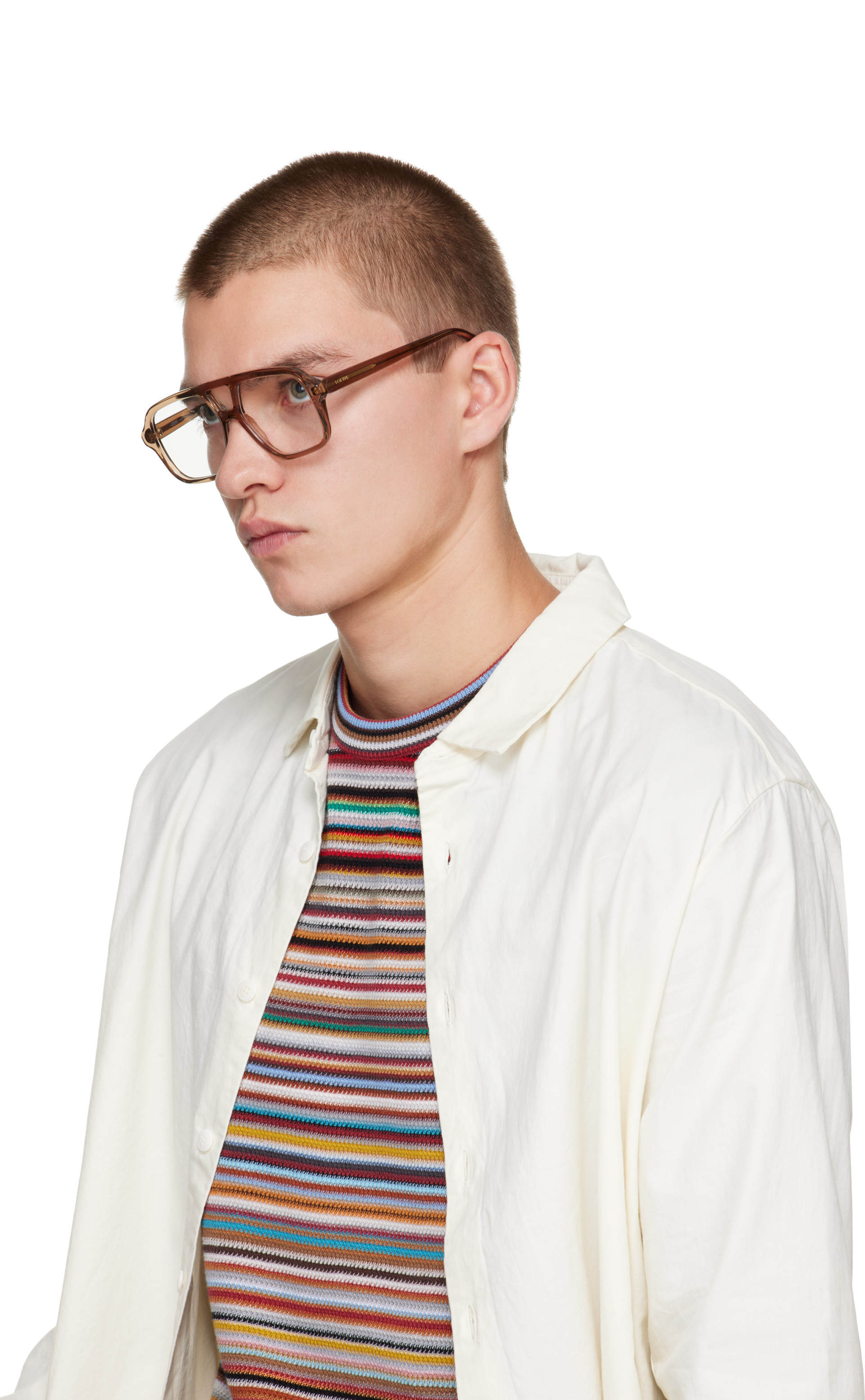 LOEWE - Brown Slim Optical Glasses