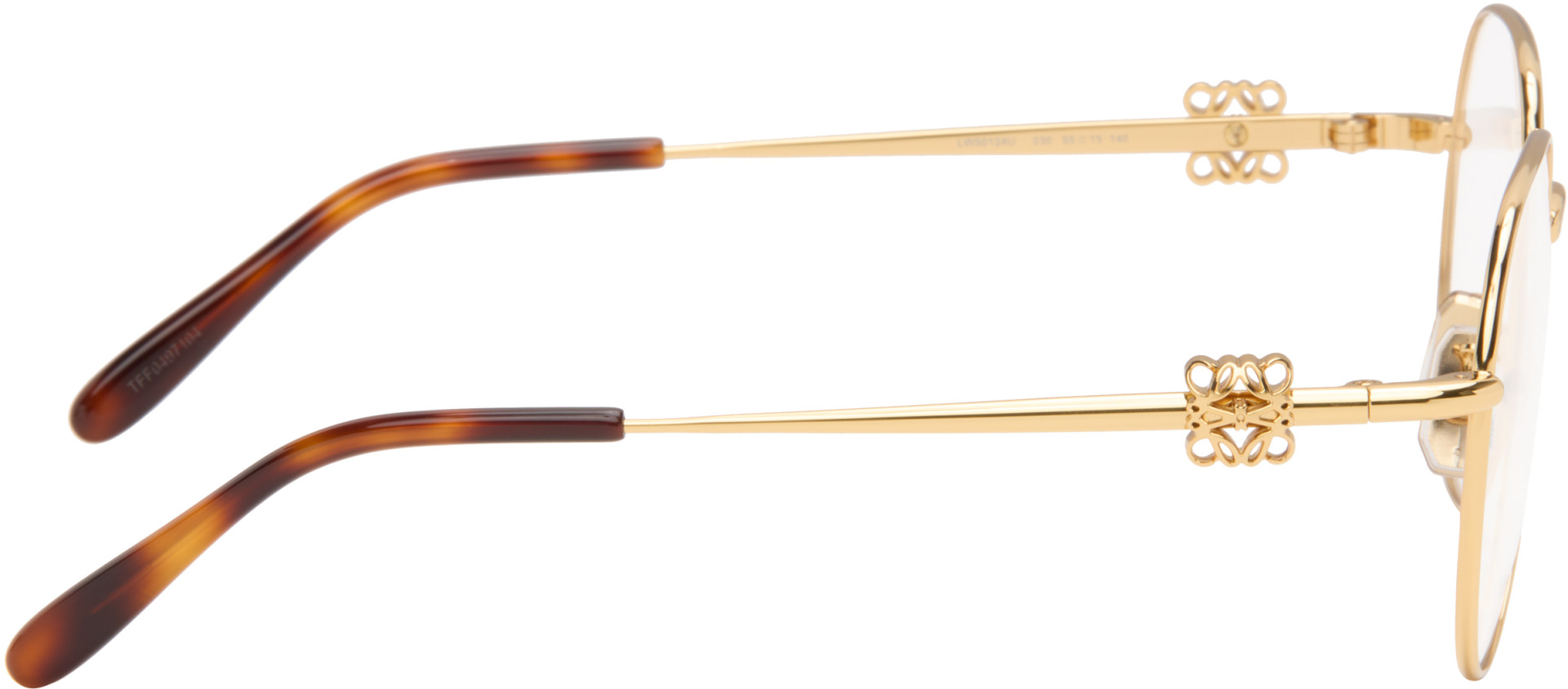 LOEWE - Gold Anagram Glasses