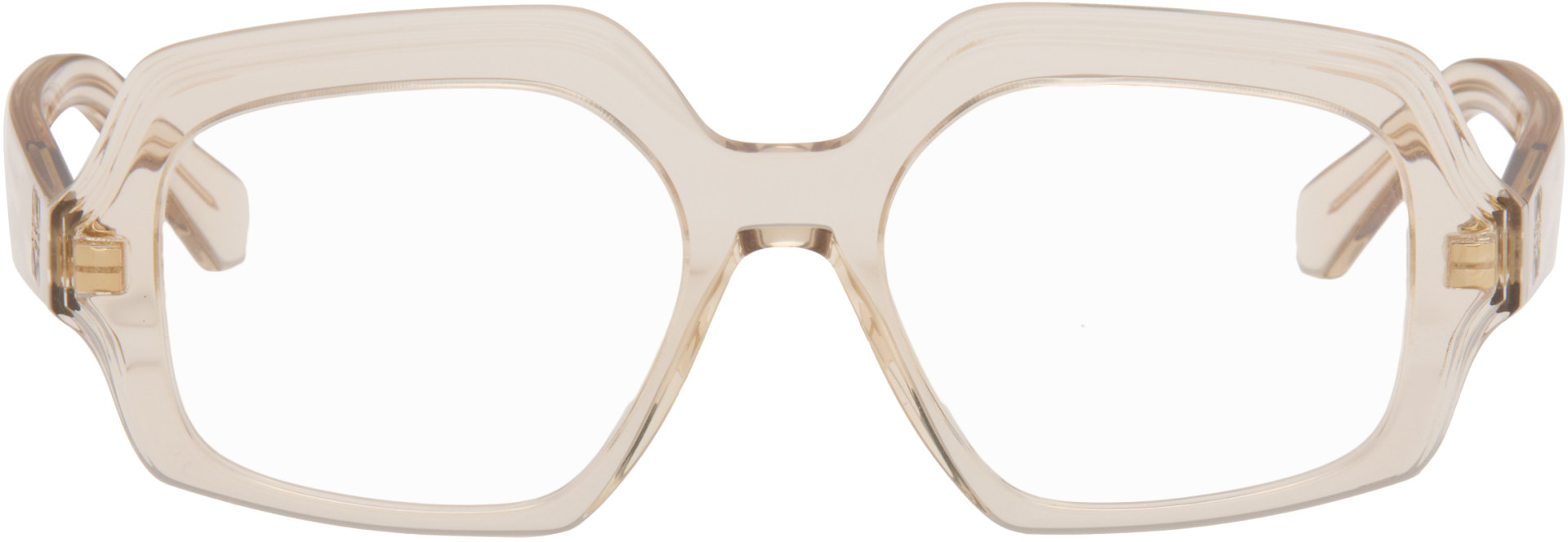 LOEWE - Lunettes beiges à anagrammes