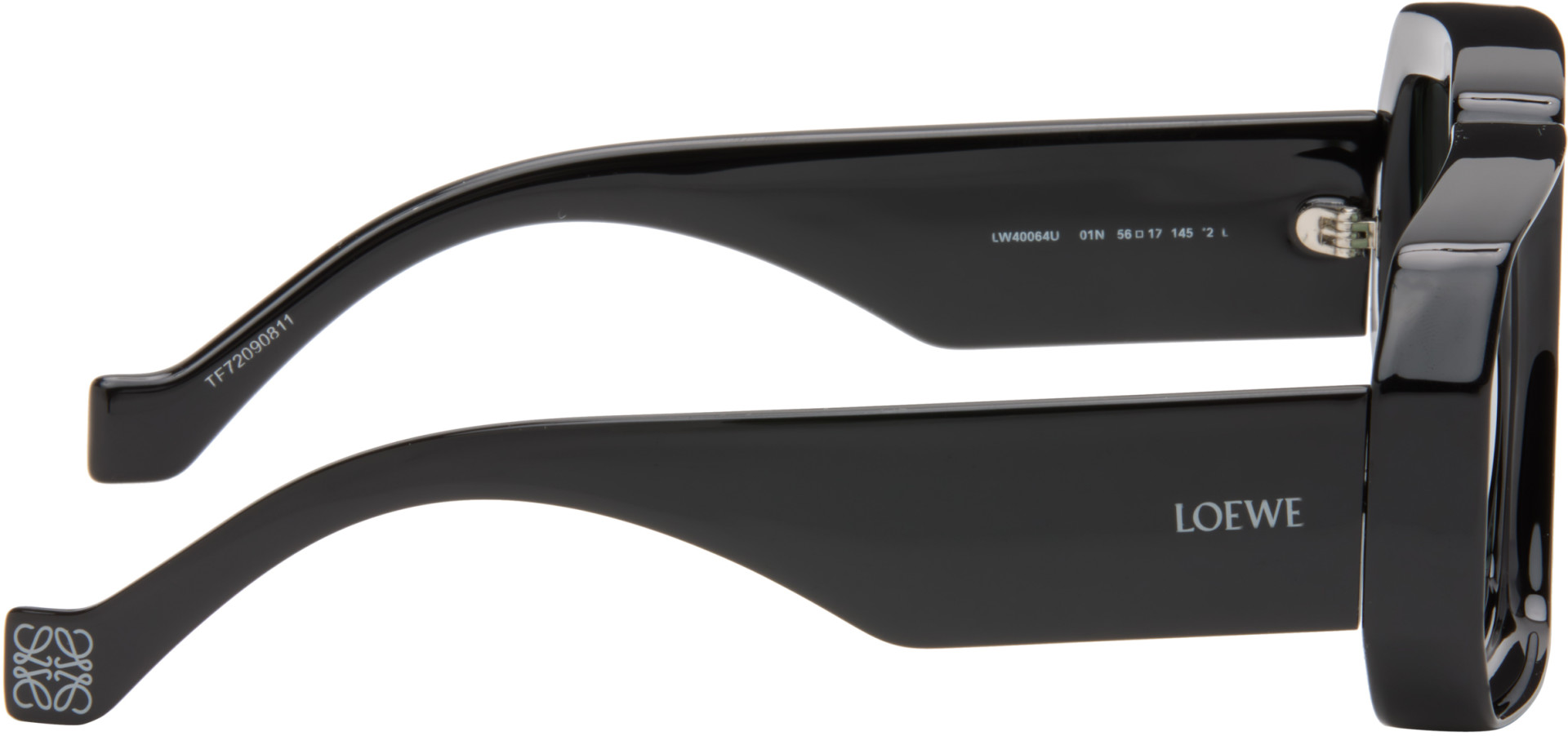 LOEWE: ブラック Signature 'Dive In Mask' サングラス | SSENSE 日本