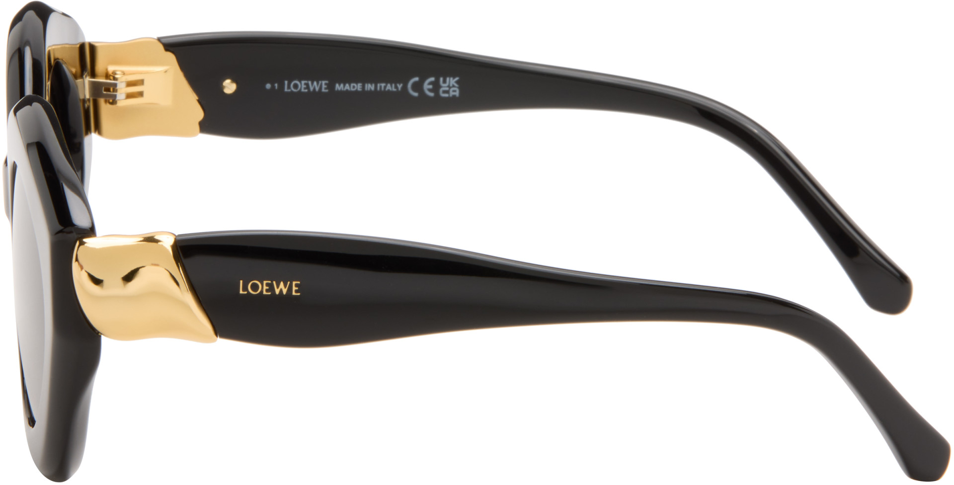 LOEWE - Black Coil Cateye Sunglasses
