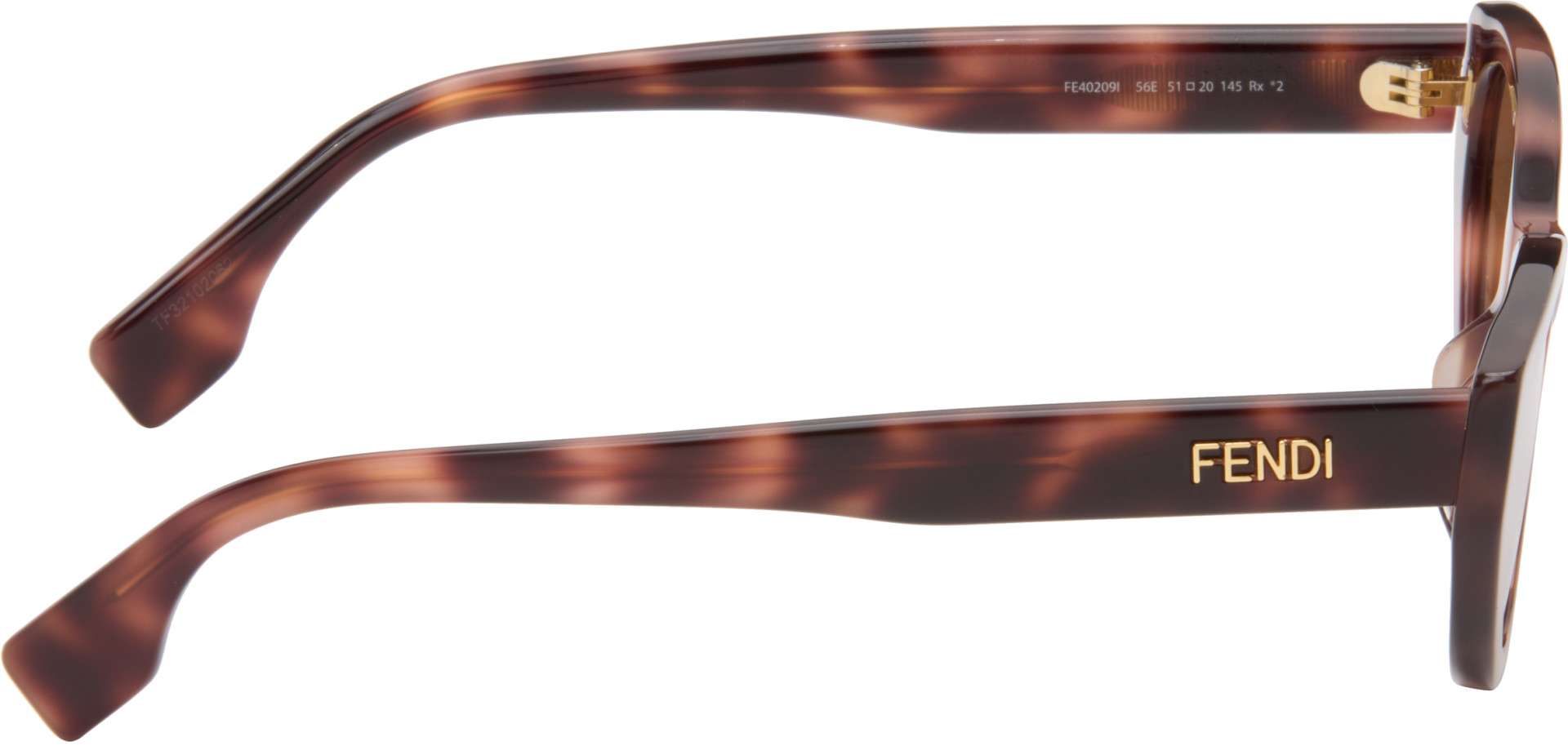 Fendi: Brown Lettering Cat-Eye Sunglasses | SSENSE
