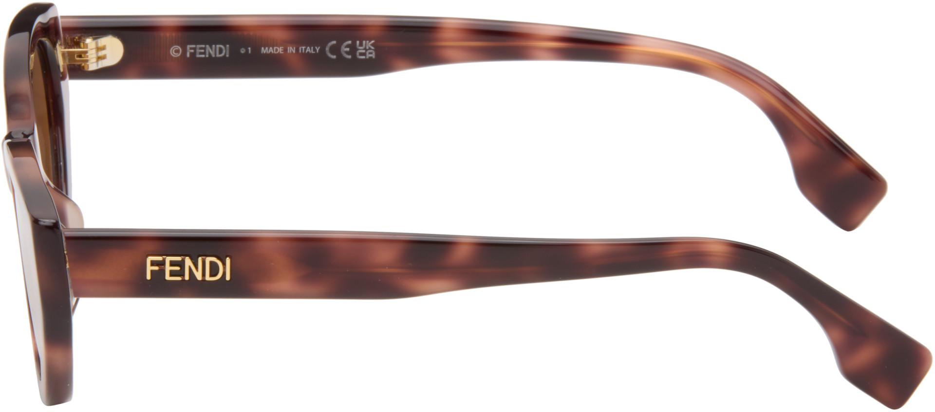 FENDI ブラウン キャットアイ サングラス Fendi: Brown Lettering Cat-Eye Sunglasses | SSENSE