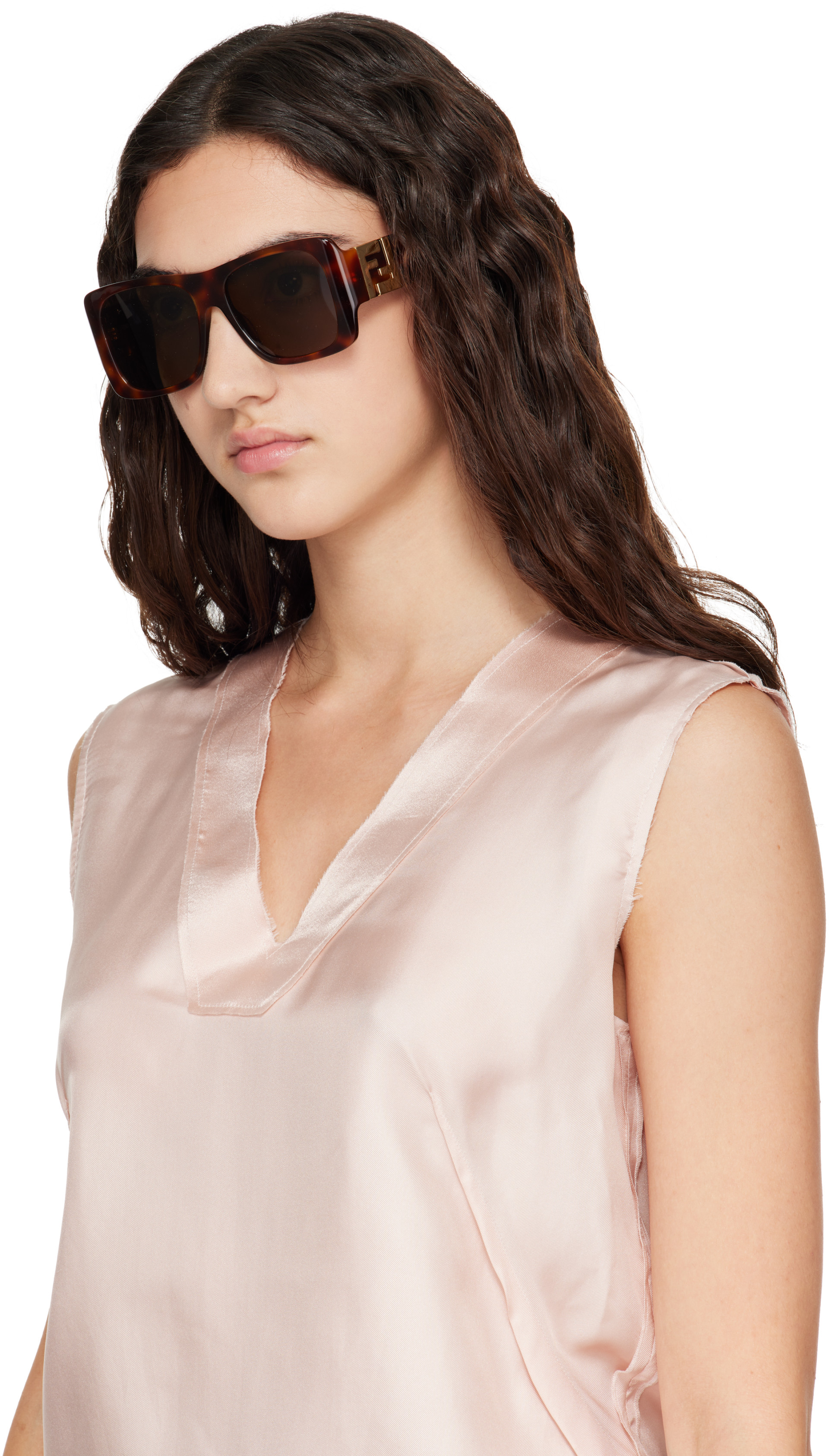 Fendi: Brown 'Forever Fendi' Sunglasses | SSENSE