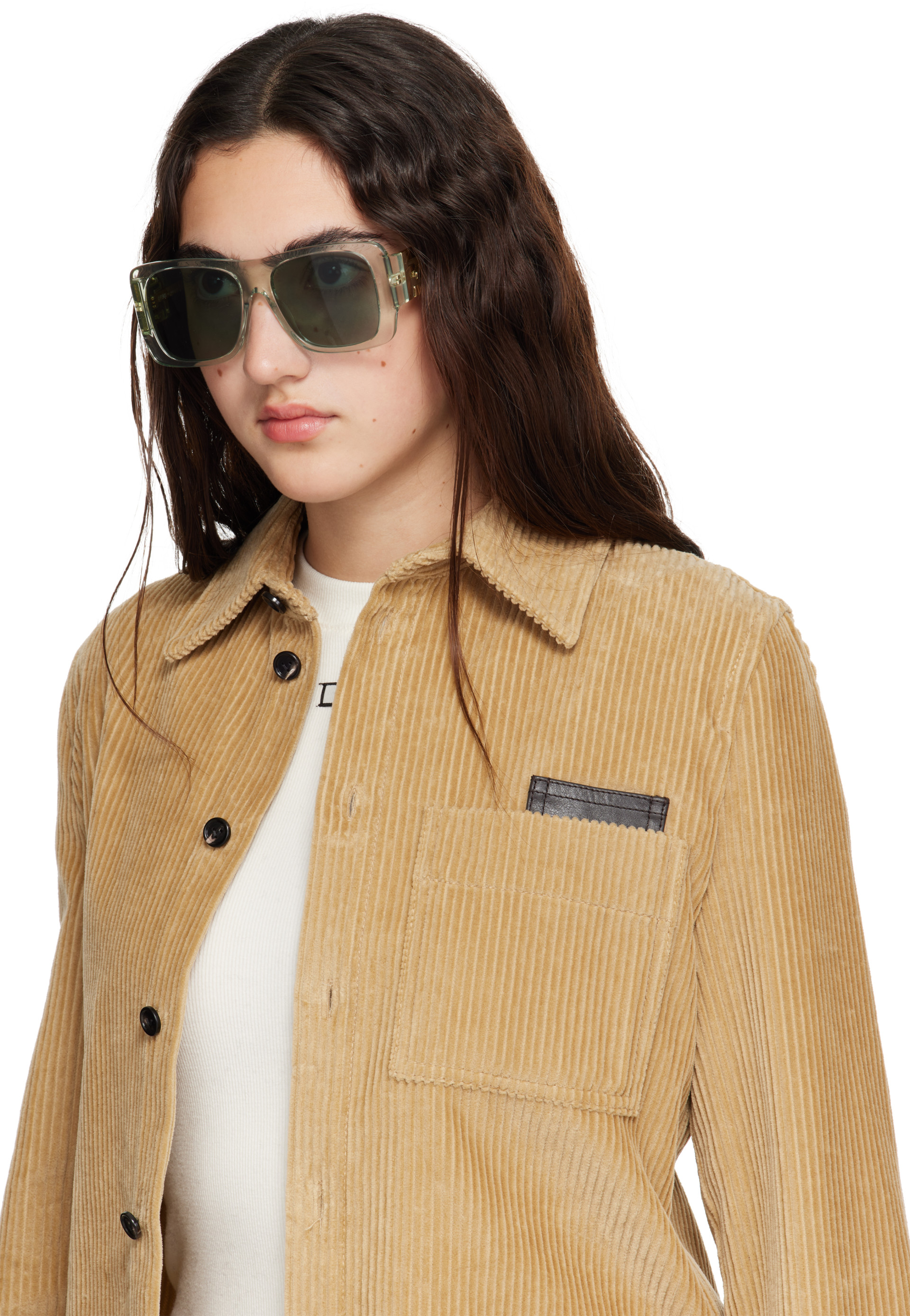 Fendi - Lunettes de soleil Forever vertes à logos