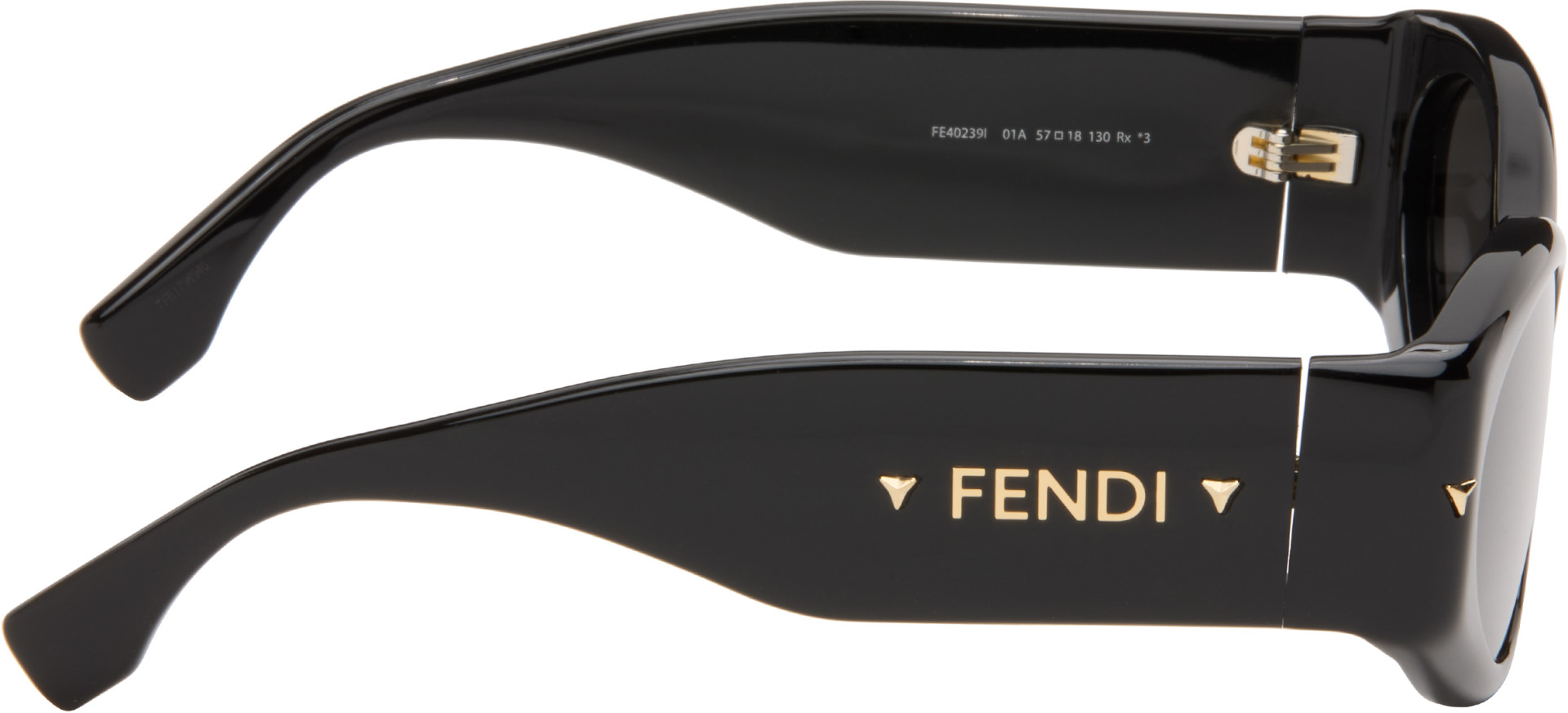 Fendi - Lunettes de soleil Screen noires à logos