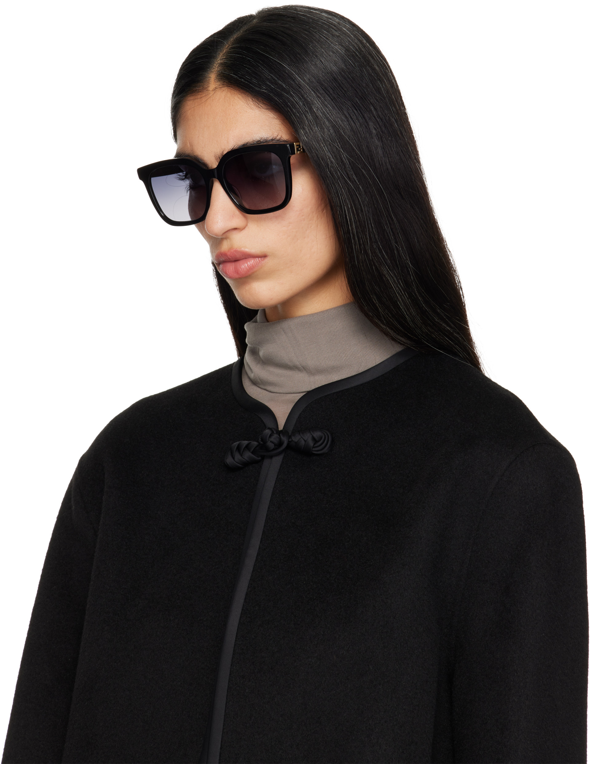 Fendi - Lunettes de soleil carrées noires