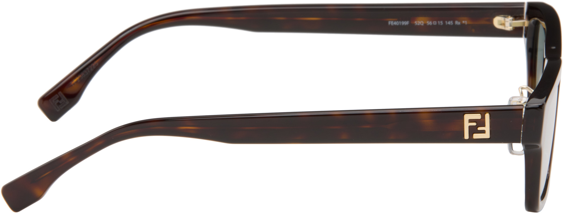 Fendi - Brown Squared FF Sunglasses