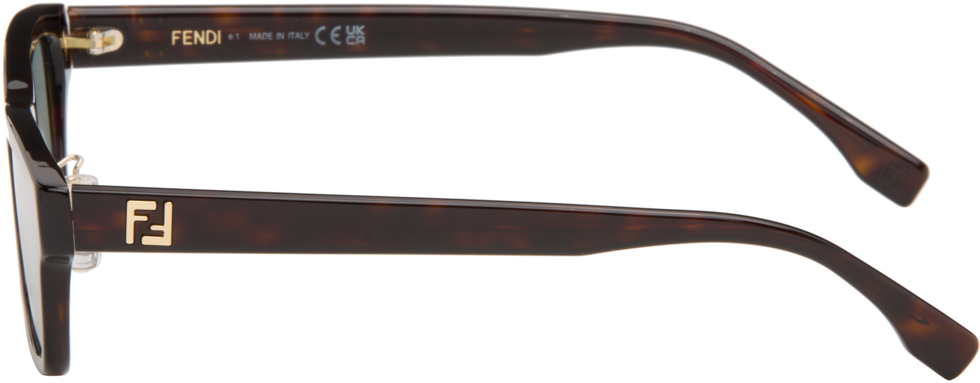 Fendi - Brown Squared FF Sunglasses
