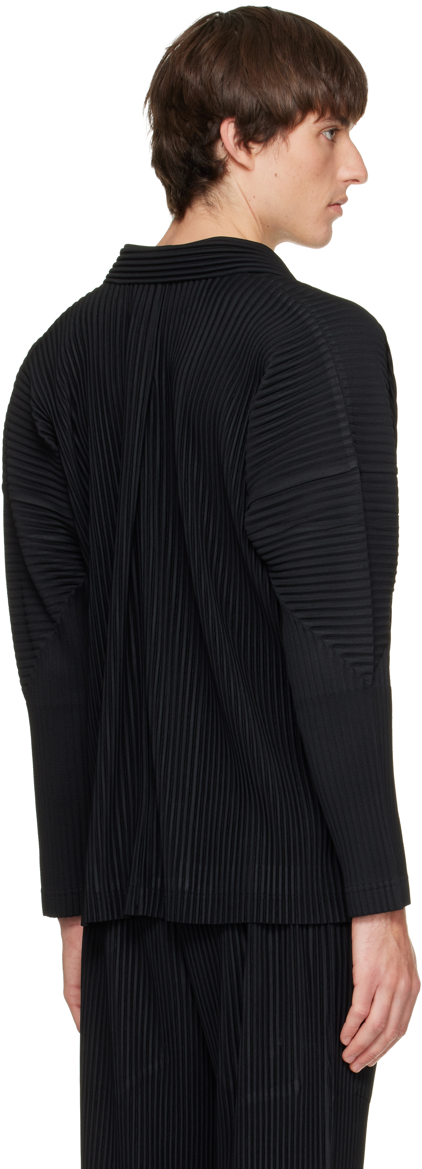 HOMME PLISSÉ ISSEY MIYAKE: Black Monthly Colors October Shirt | SSENSE
