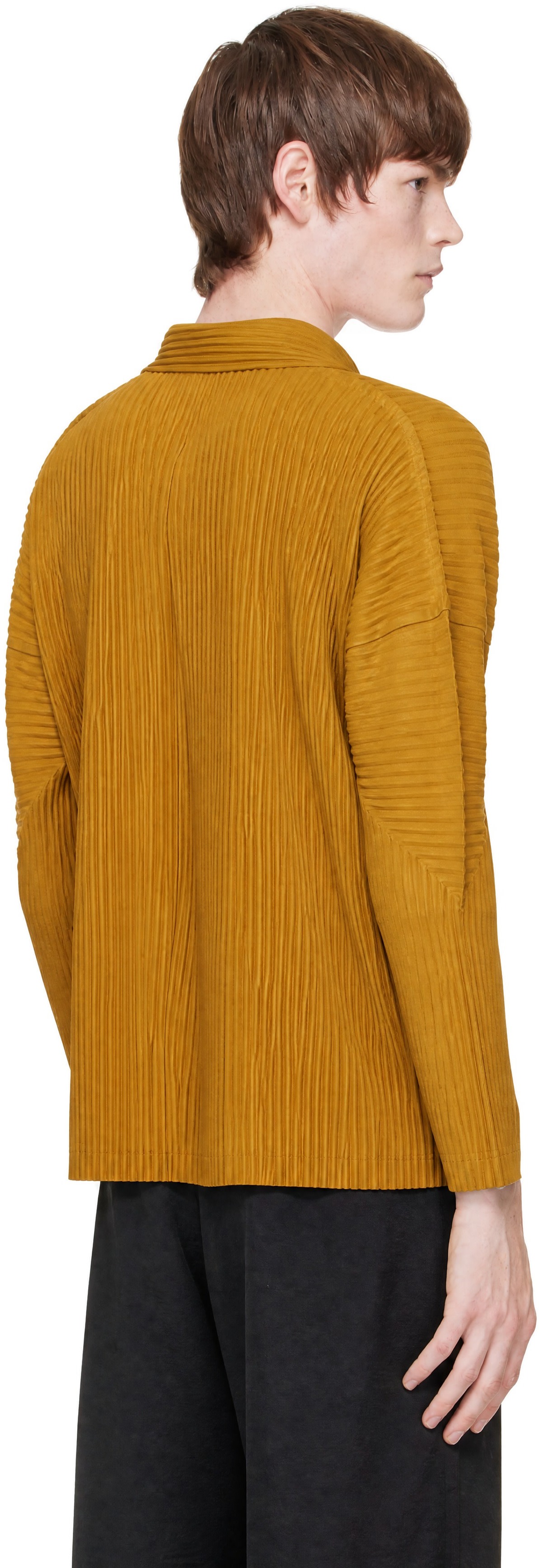 HOMME PLISSÉ ISSEY MIYAKE: Yellow Monthly Colors October Shirt