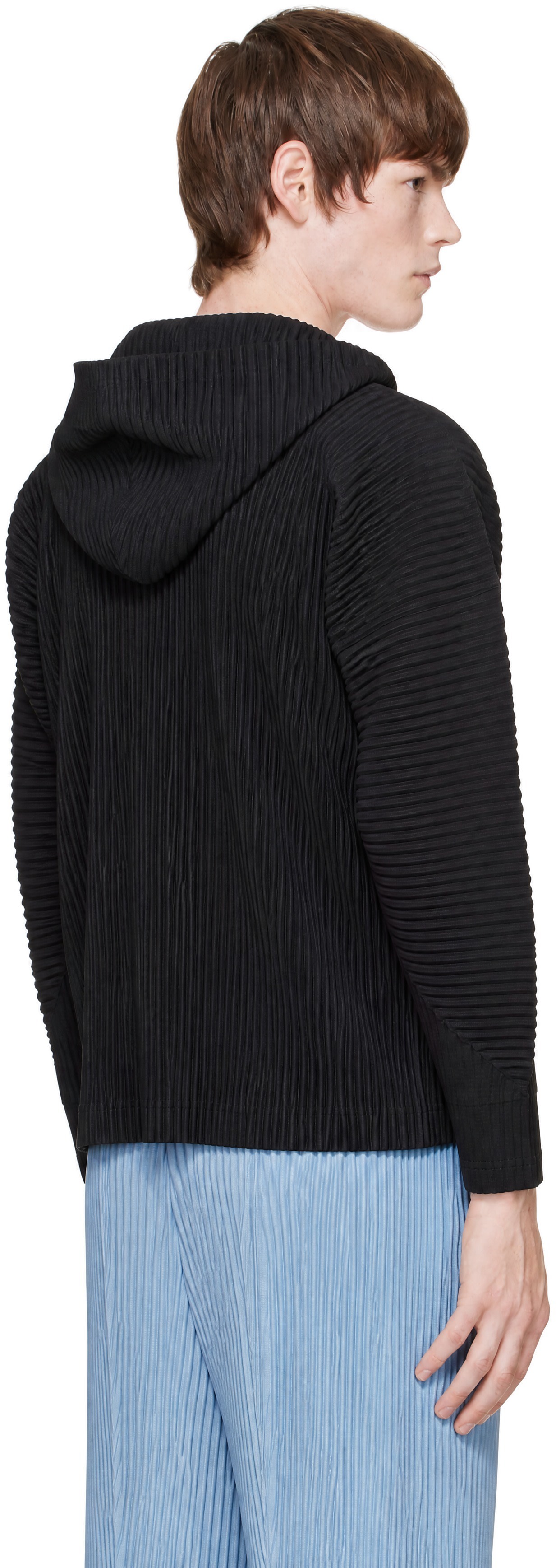 HOMME PLISSÉ ISSEY MIYAKE: Black Monthly Colors October Hoodie