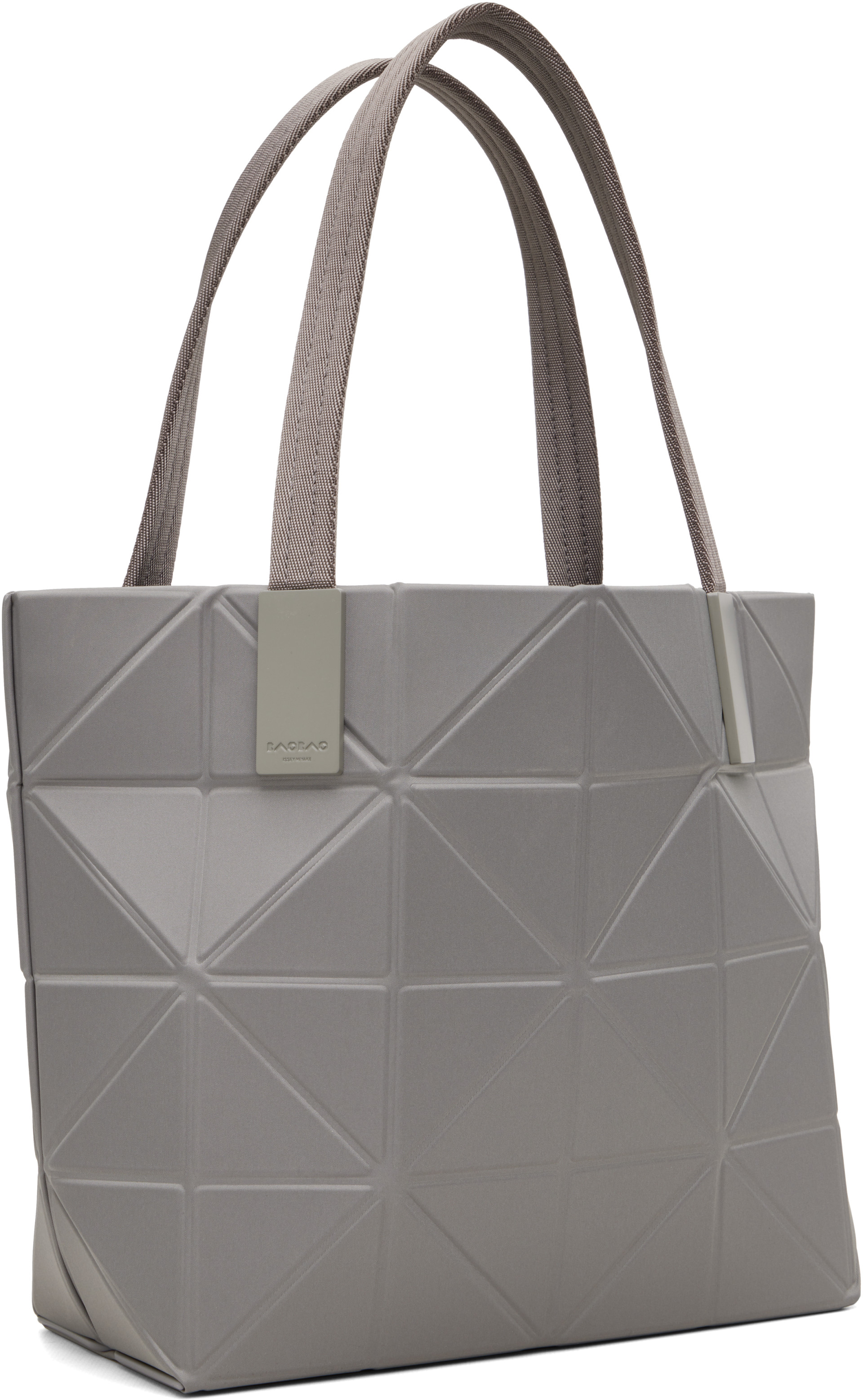 BAO BAO ISSEY MIYAKE: Gray Track Bag | SSENSE