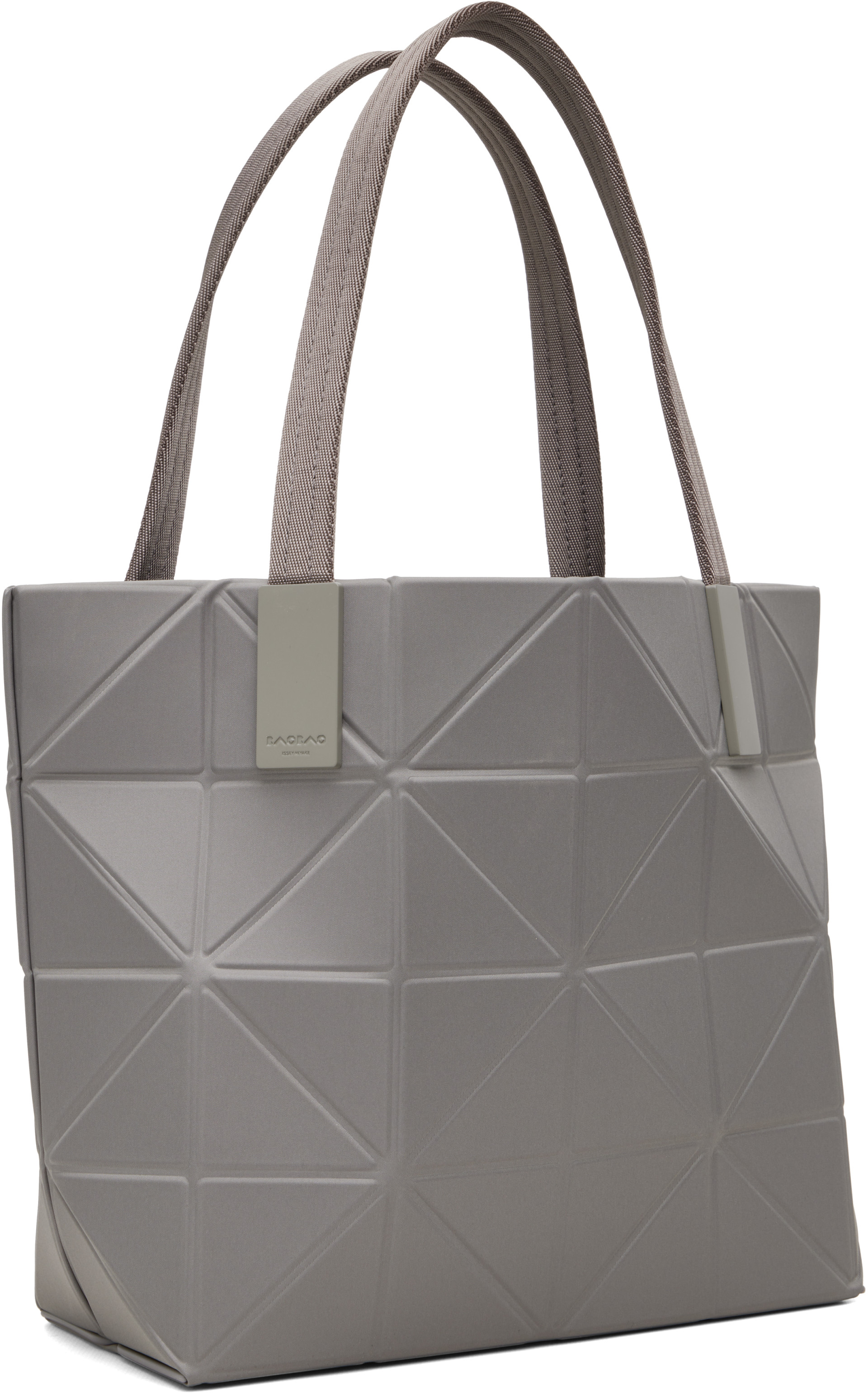 BAO BAO ISSEY MIYAKE: Gray Track Bag | SSENSE