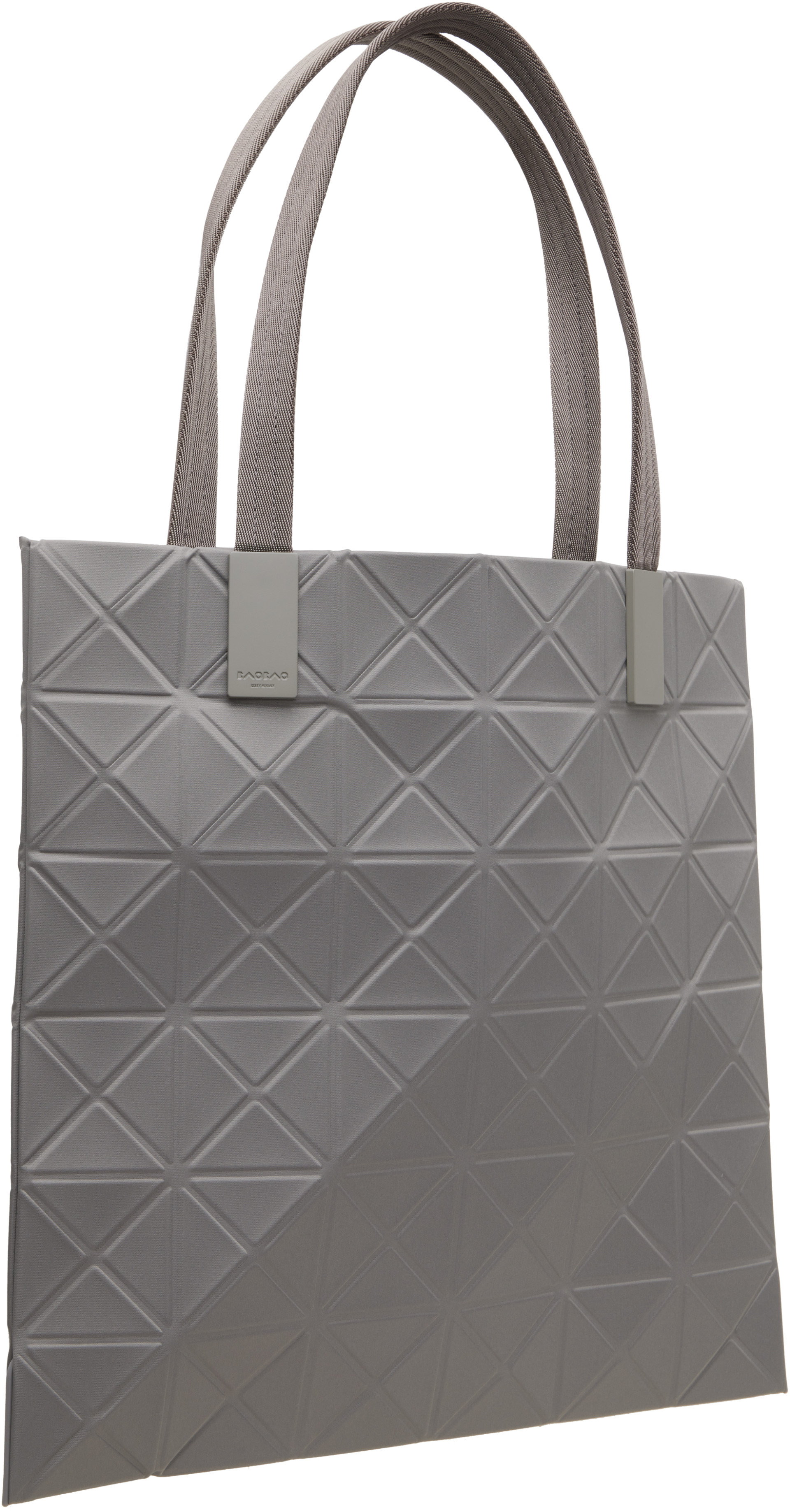 BAO BAO ISSEY MIYAKE トートバッグ マットグレー BAO BAO ISSEY MIYAKE: Gray Track Tote | SSENSE