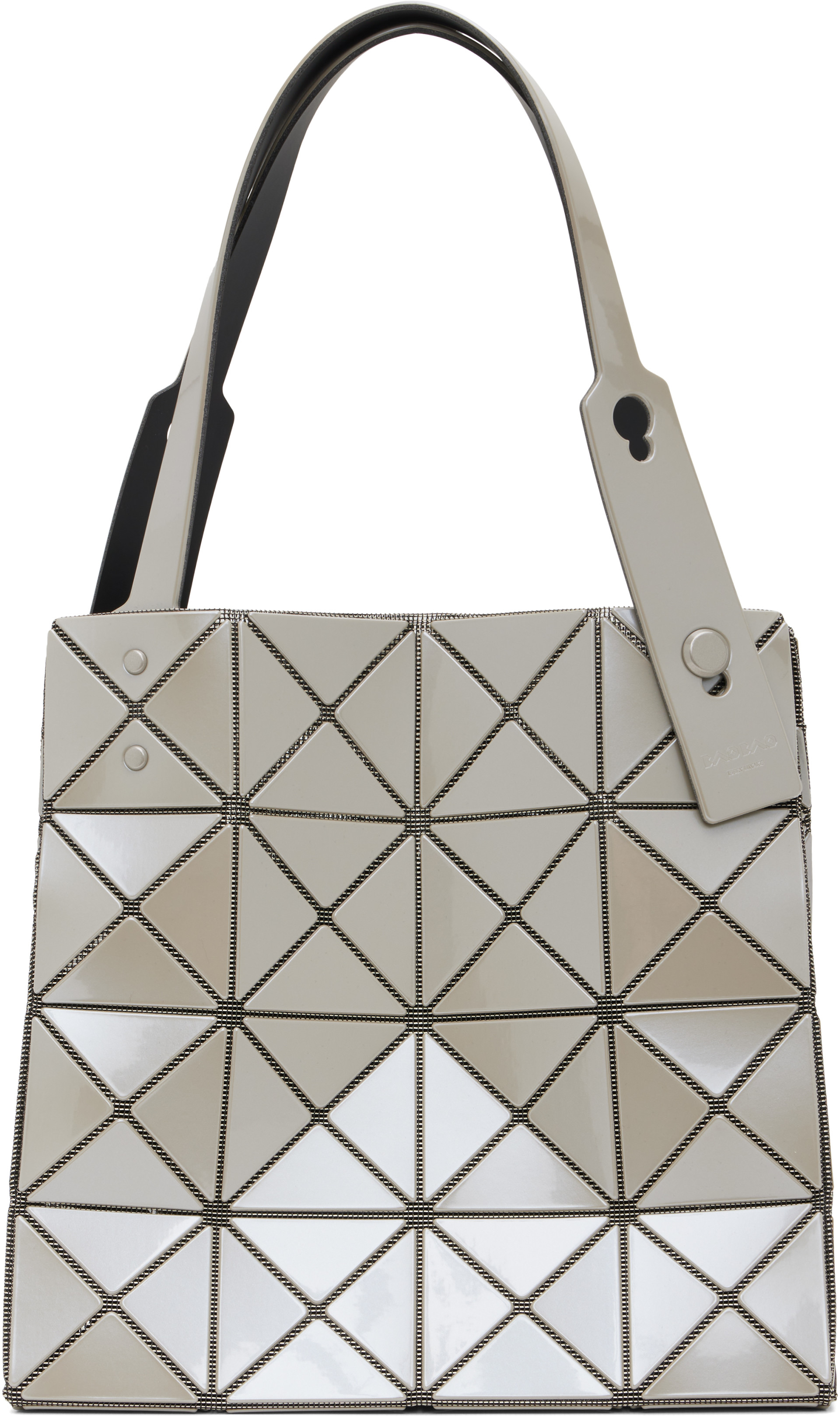 BAO BAO ISSEY MIYAKE CARAT ガンメタル BAO BAO ISSEY MIYAKE: Gray Carat Bag | SSENSE