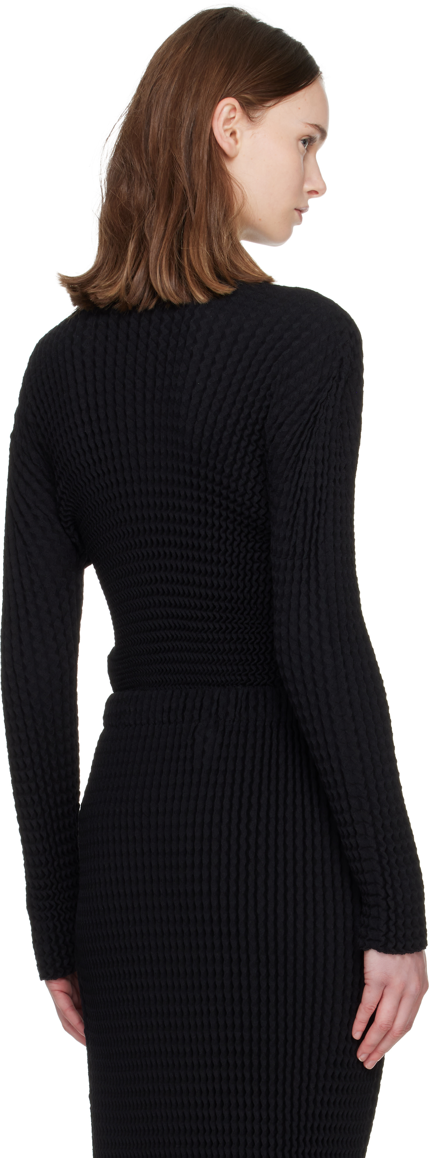 Issey Miyake - Polo Spongy noir