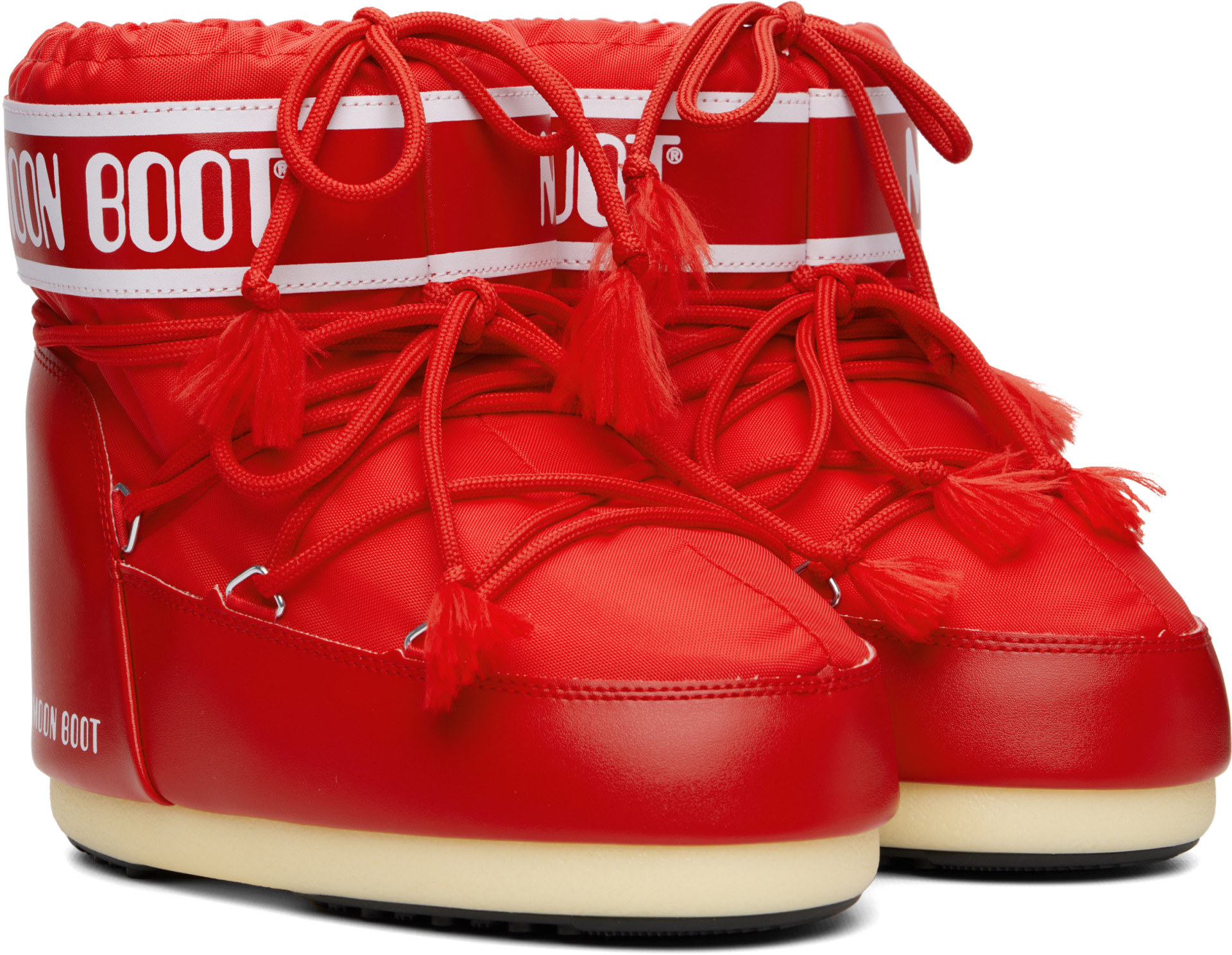 Moon Boot - Bottines Icon rouges en nylon