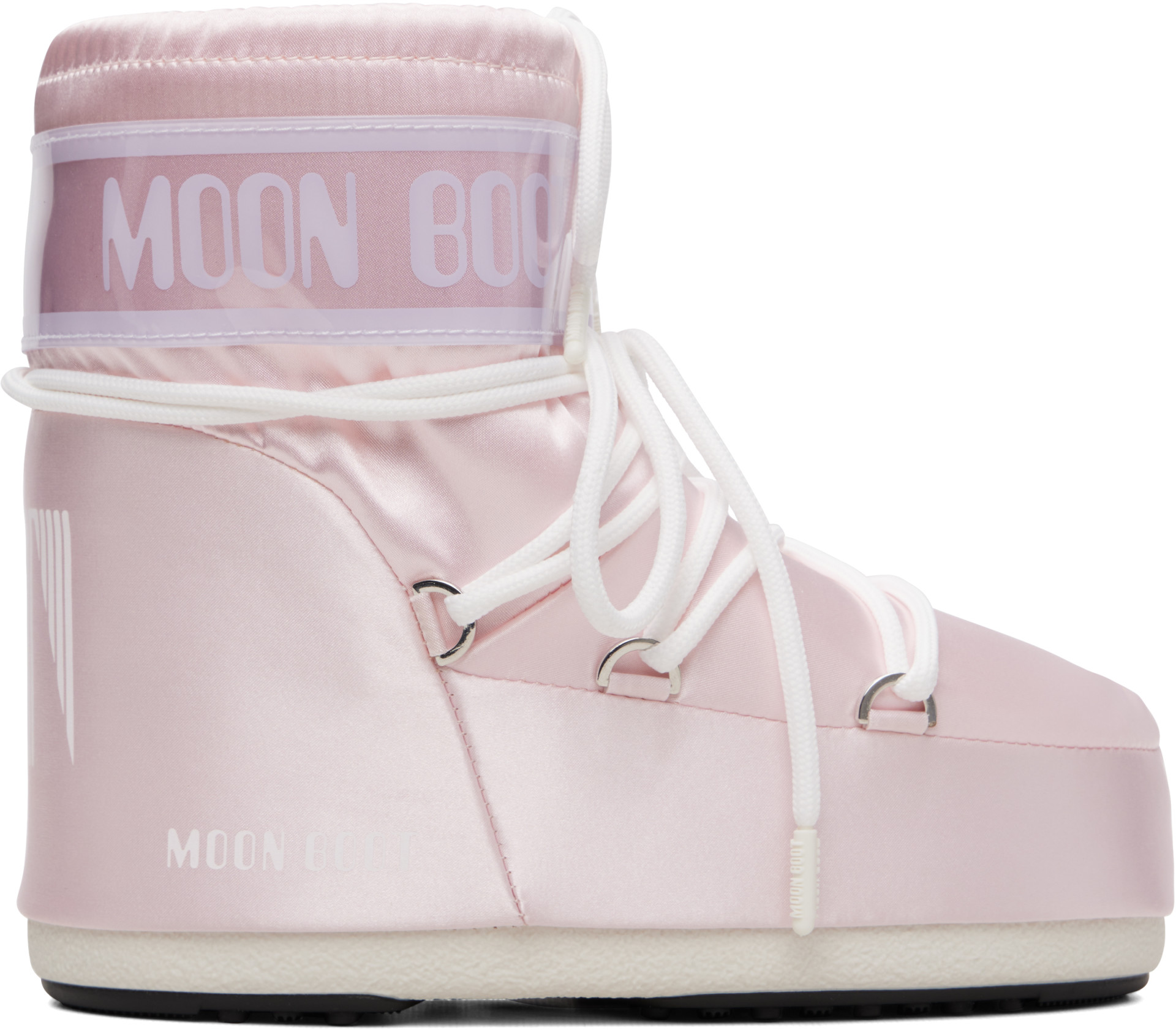 Moon Boot - Bottines Icon roses en satin