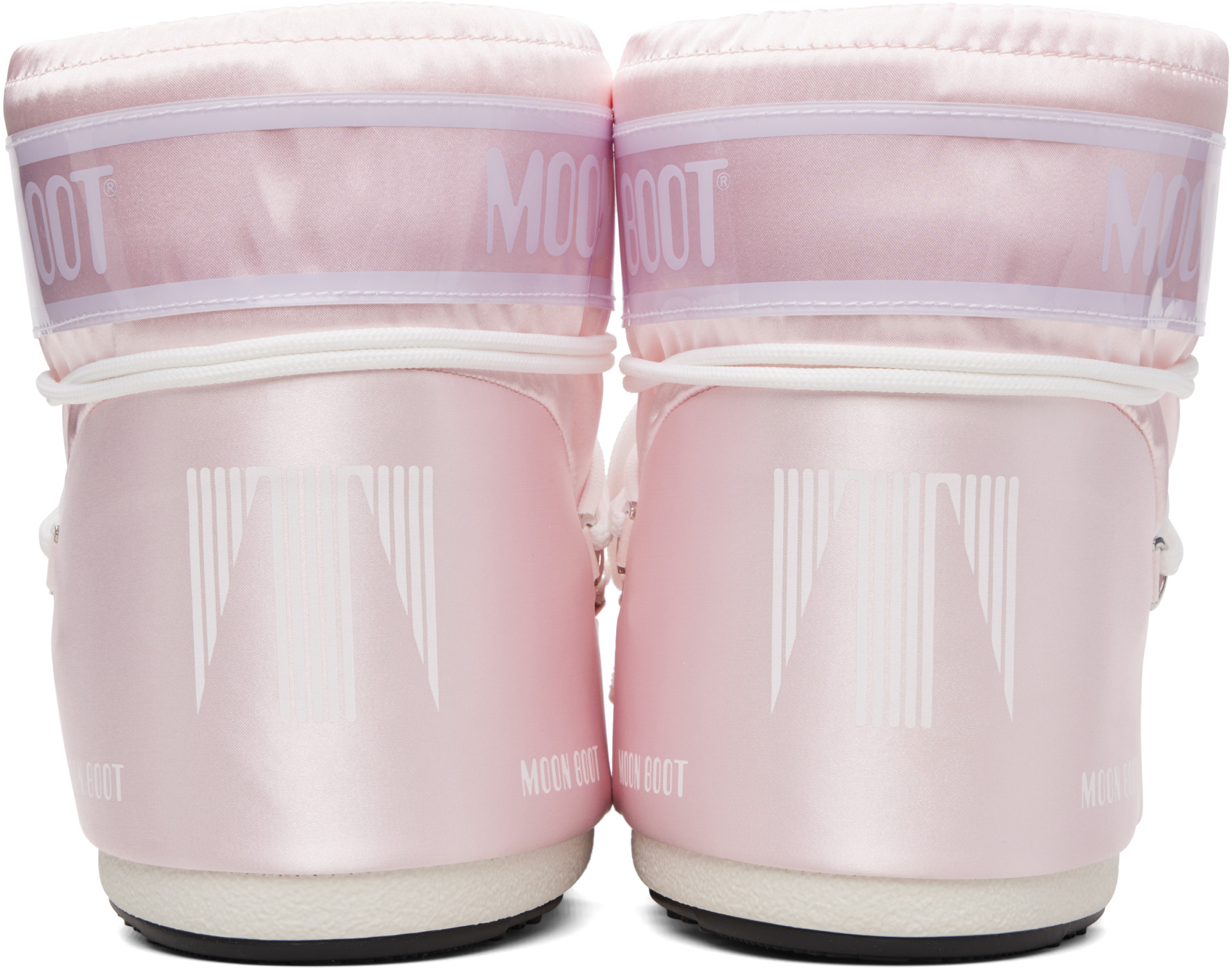 Moon Boot - Bottines Icon roses en satin