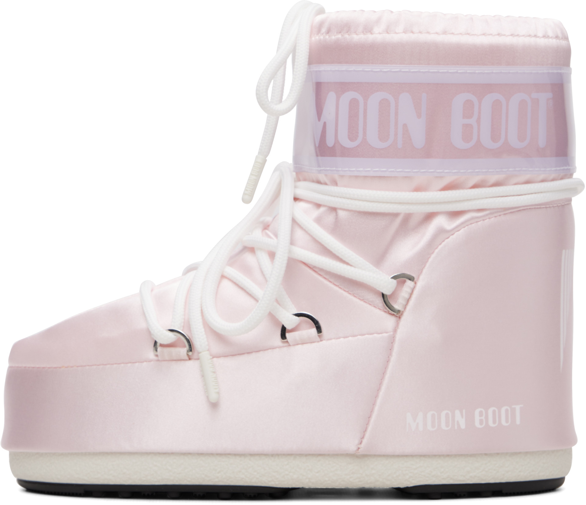 Moon Boot - Bottines Icon roses en satin