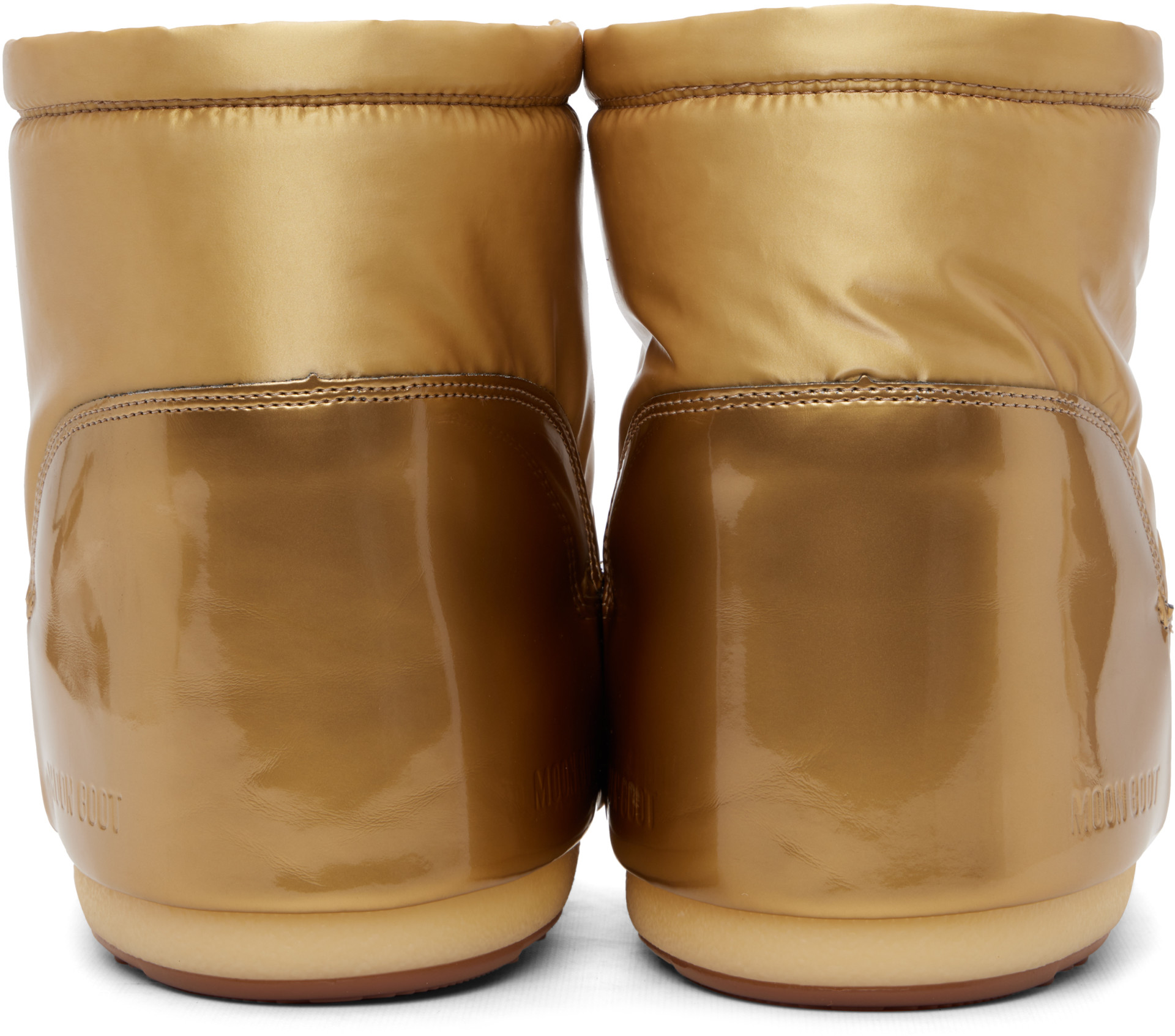 Moon Boot - Bottines Icon Comet doré métallique sans laçage