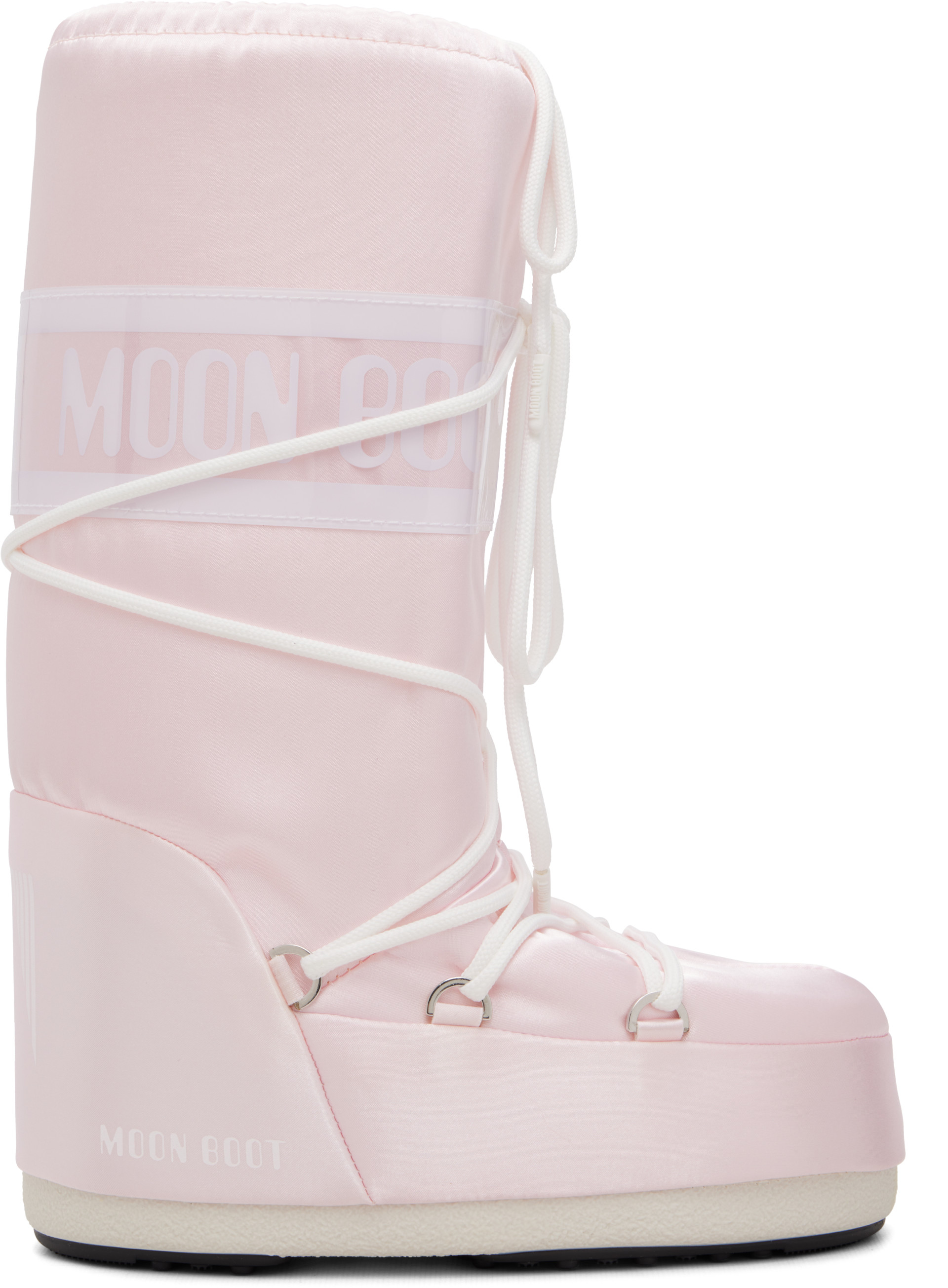 Moon Boot - Bottes hautes Icon roses en satin
