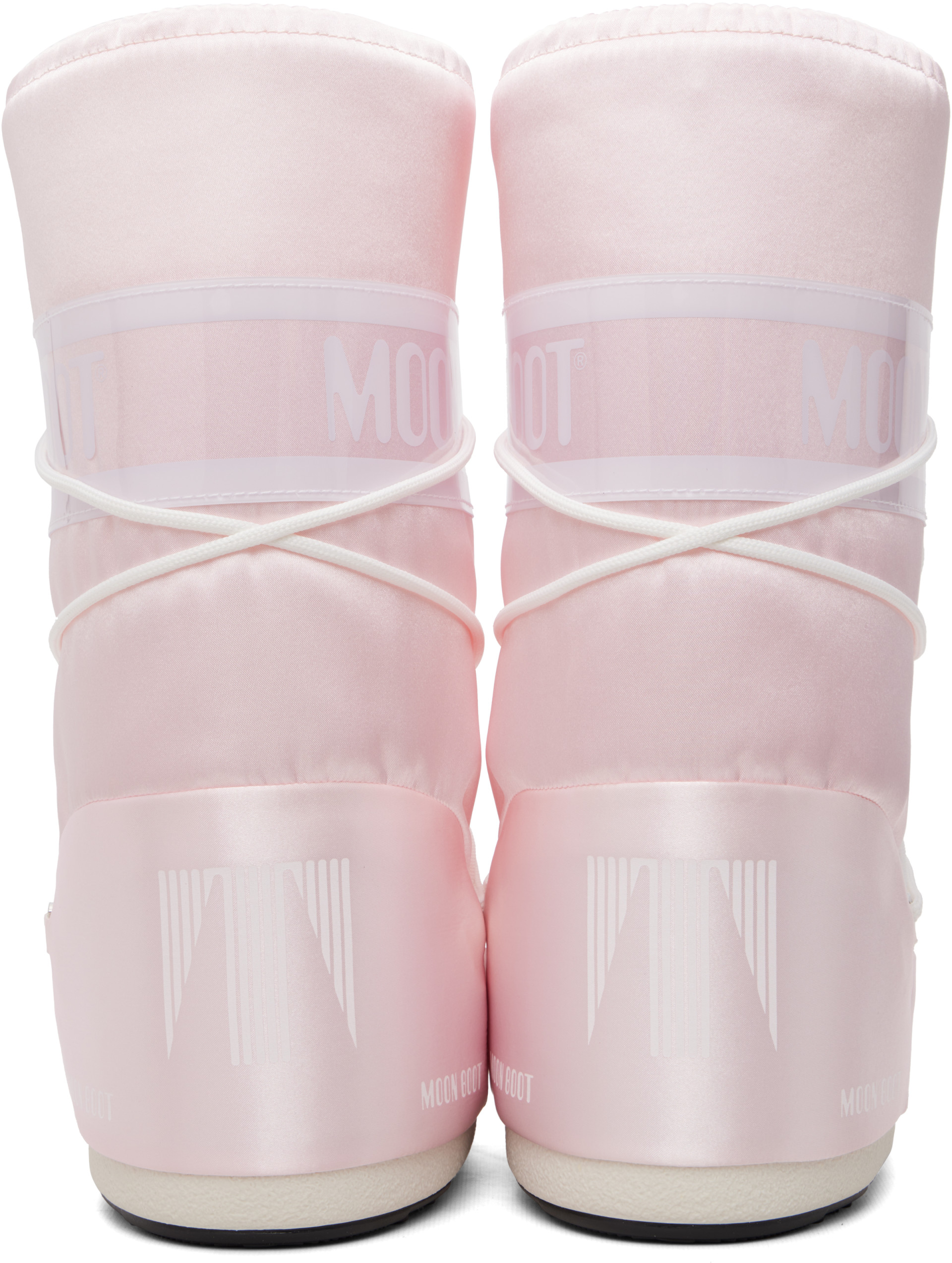 Moon Boot - Bottes hautes Icon roses en satin