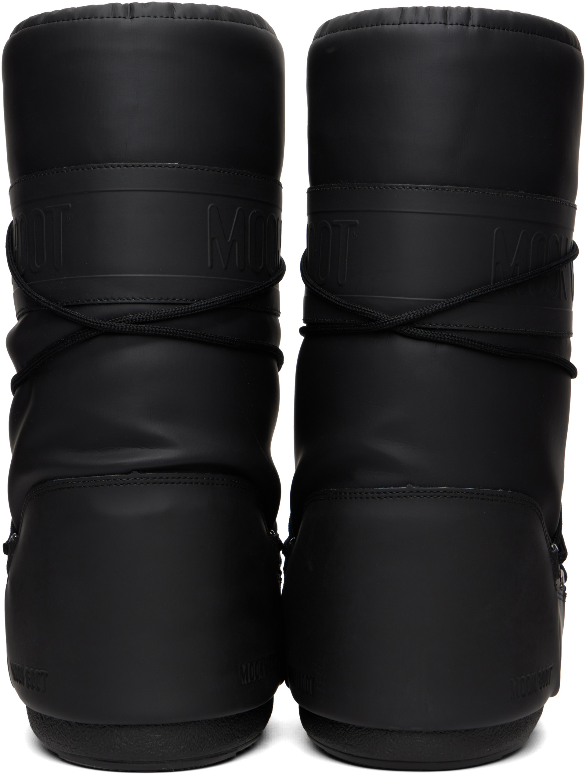 Moon Boot - Bottes Icon noires en caoutchouc