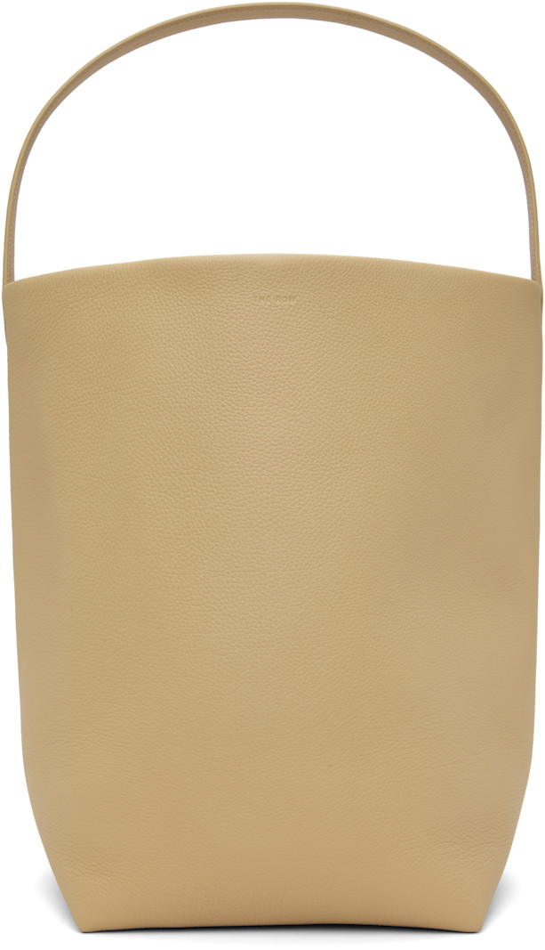 Beige Large N/S Park Tote Grain SSENSE
