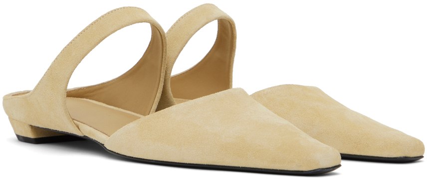 toteme beige the pointy loafers
