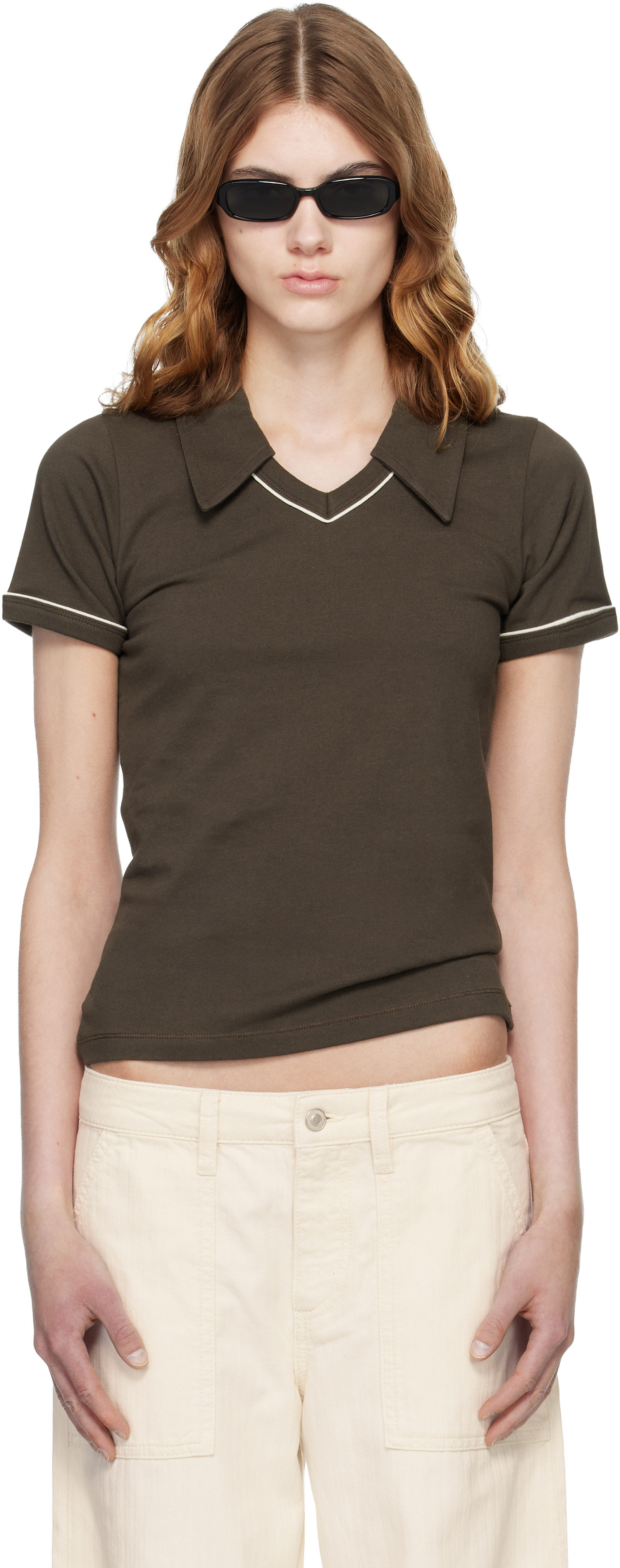 JEANERICA - Brown Charlie Polo - Image 1
