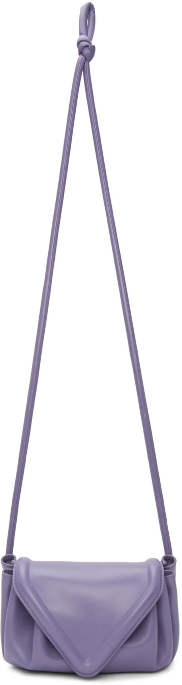 Bottega Veneta: Purple Small Beak Clutch | SSENSE