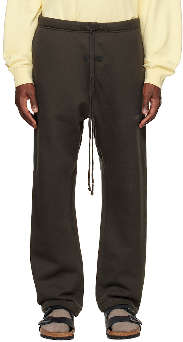 Fear of God ESSENTIALS: Gray Relaxed Lounge Pants | SSENSE