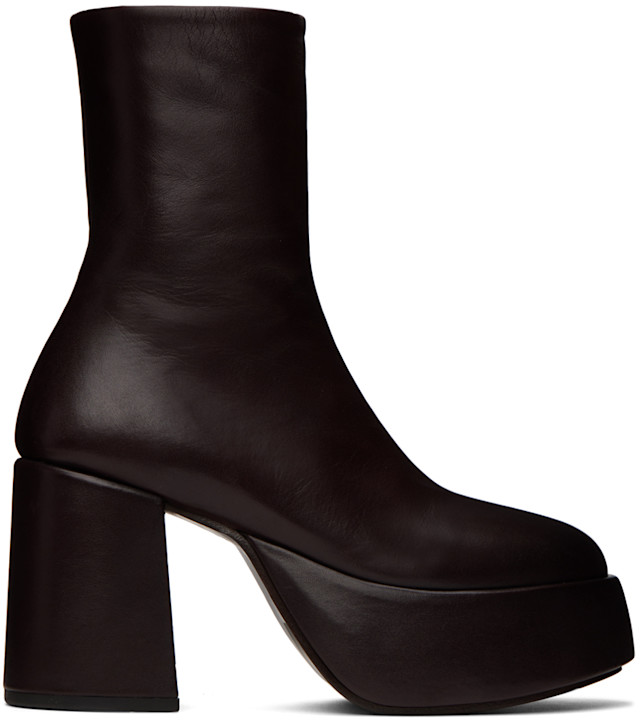 Marsèll: Brown Tacplat Boots | SSENSE