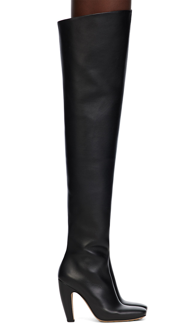 Bottega Veneta: Black Canalazzo Boots | SSENSE