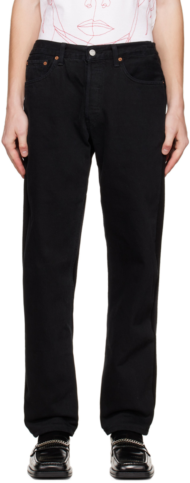 Bless: ブラック Jeansfrontjogger スウェットパンツ | SSENSE 日本