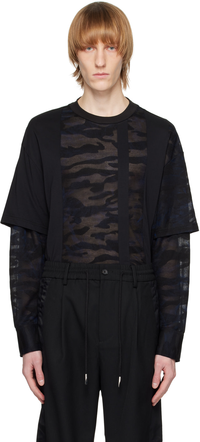 Feng Rapper Merch Feng Chen Wang: Black Camouflage Sweatshirt | SSENSE