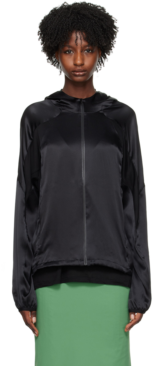 POST ARCHIVE FACTION (PAF): Black Paneled Jacket | SSENSE Canada