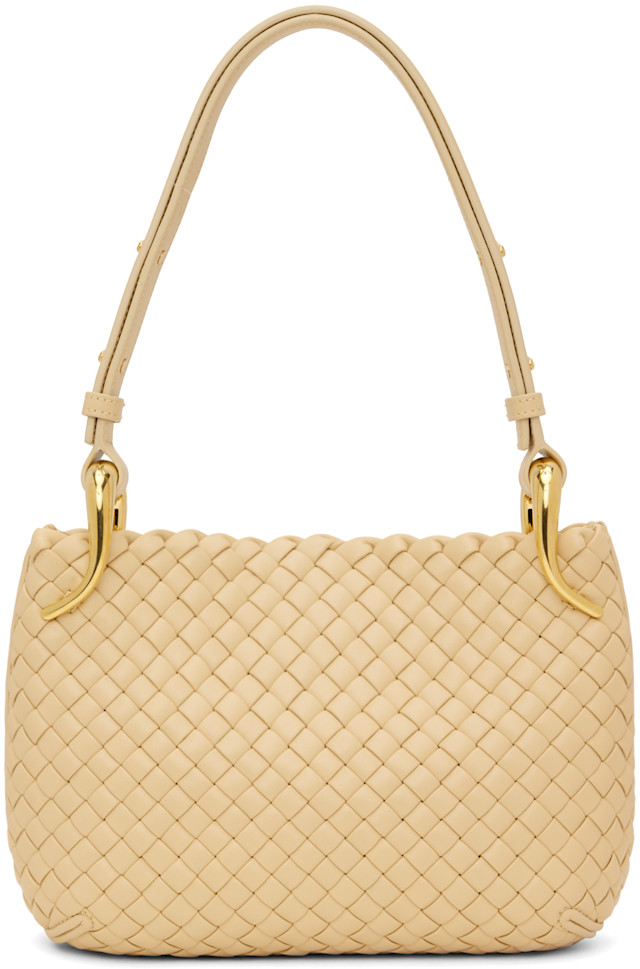 Bottega Veneta: Beige Small Clicker Bag | SSENSE