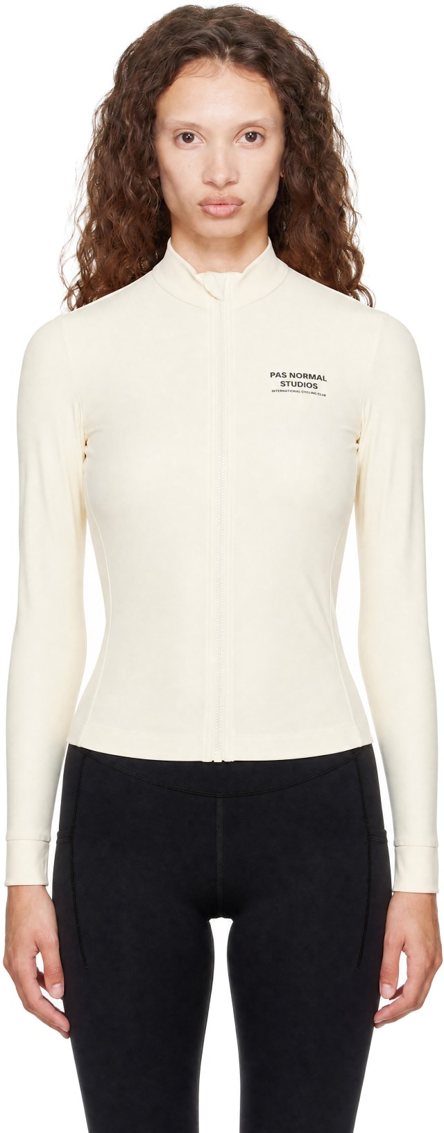 Pas Normal Studios: Off-White Mechanism Long Sleeve Cycling Jersey